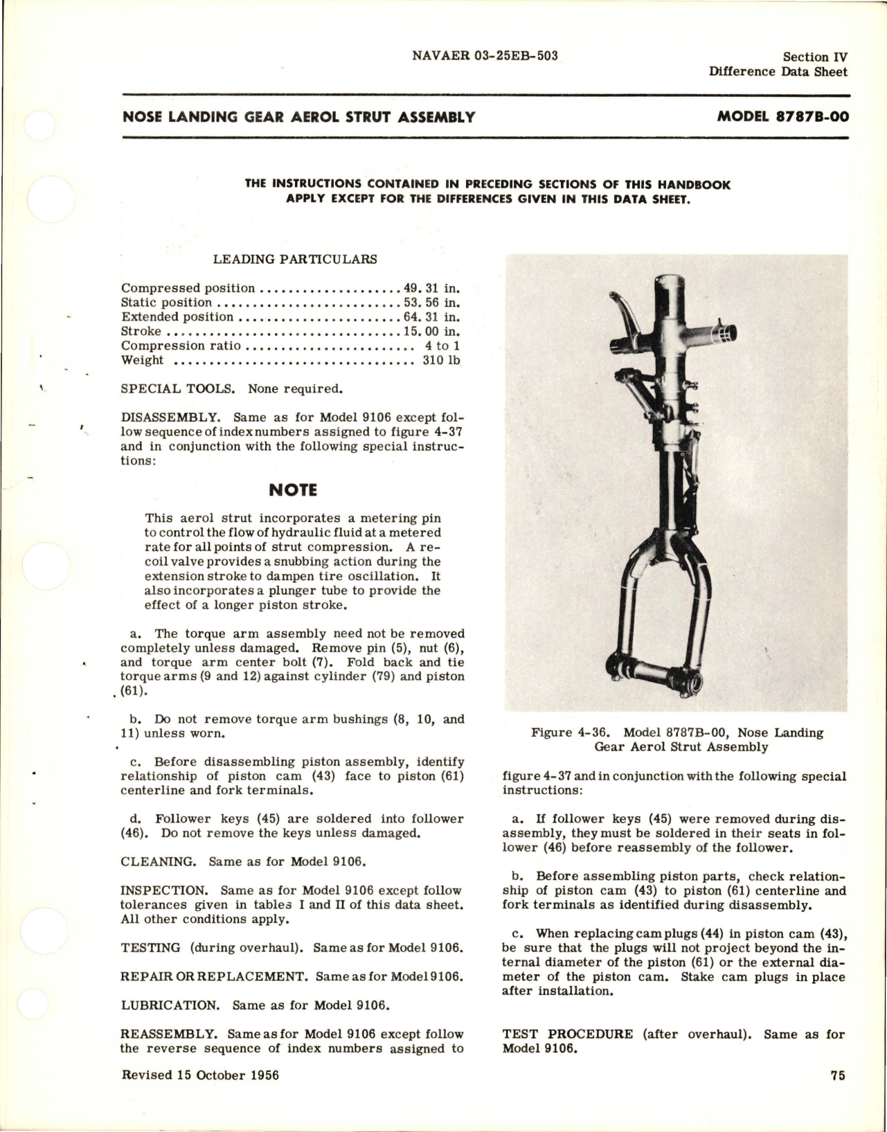 Sample page 5 from AirCorps Library document: Revision to Overhaul Instructions for Landing Gear Aerol Struts