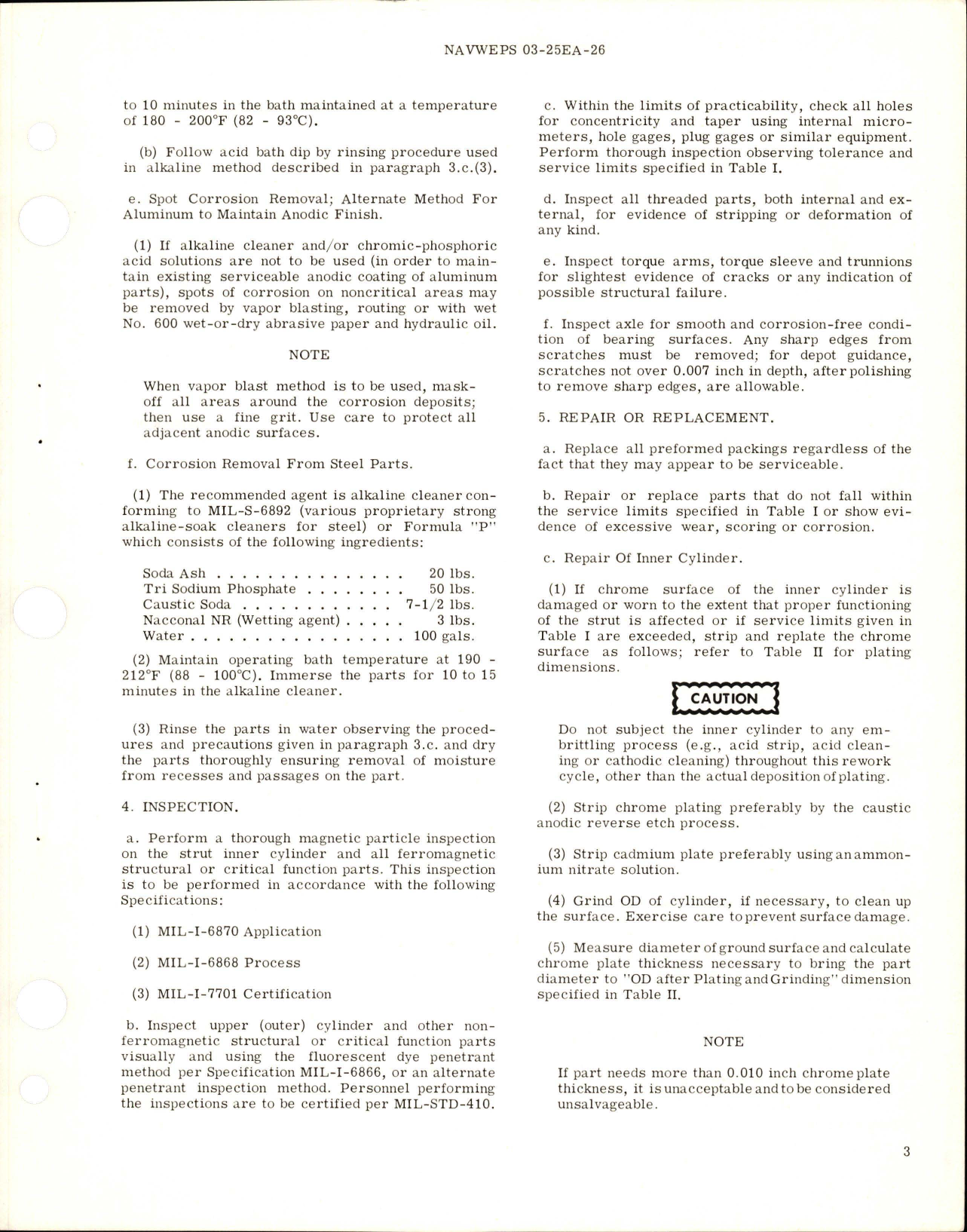 Sample page 5 from AirCorps Library document: Overhaul Instructions with Illustrated Parts Breakdown for Landing Gear Nose Shock Strut Assembly