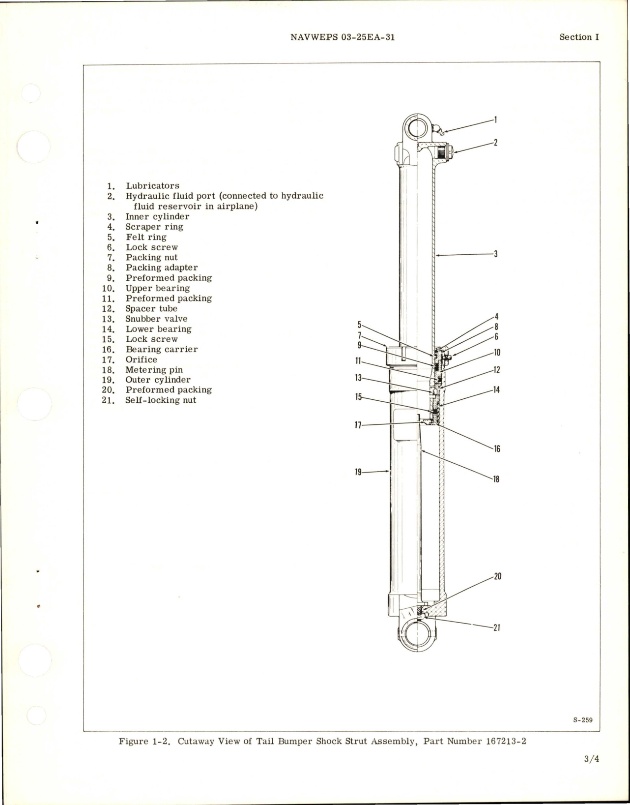 Sample page 7 from AirCorps Library document: Operation and Maintenance Instructions for Pneudraulic Landing Gear Tail Bumper Shock Struts 