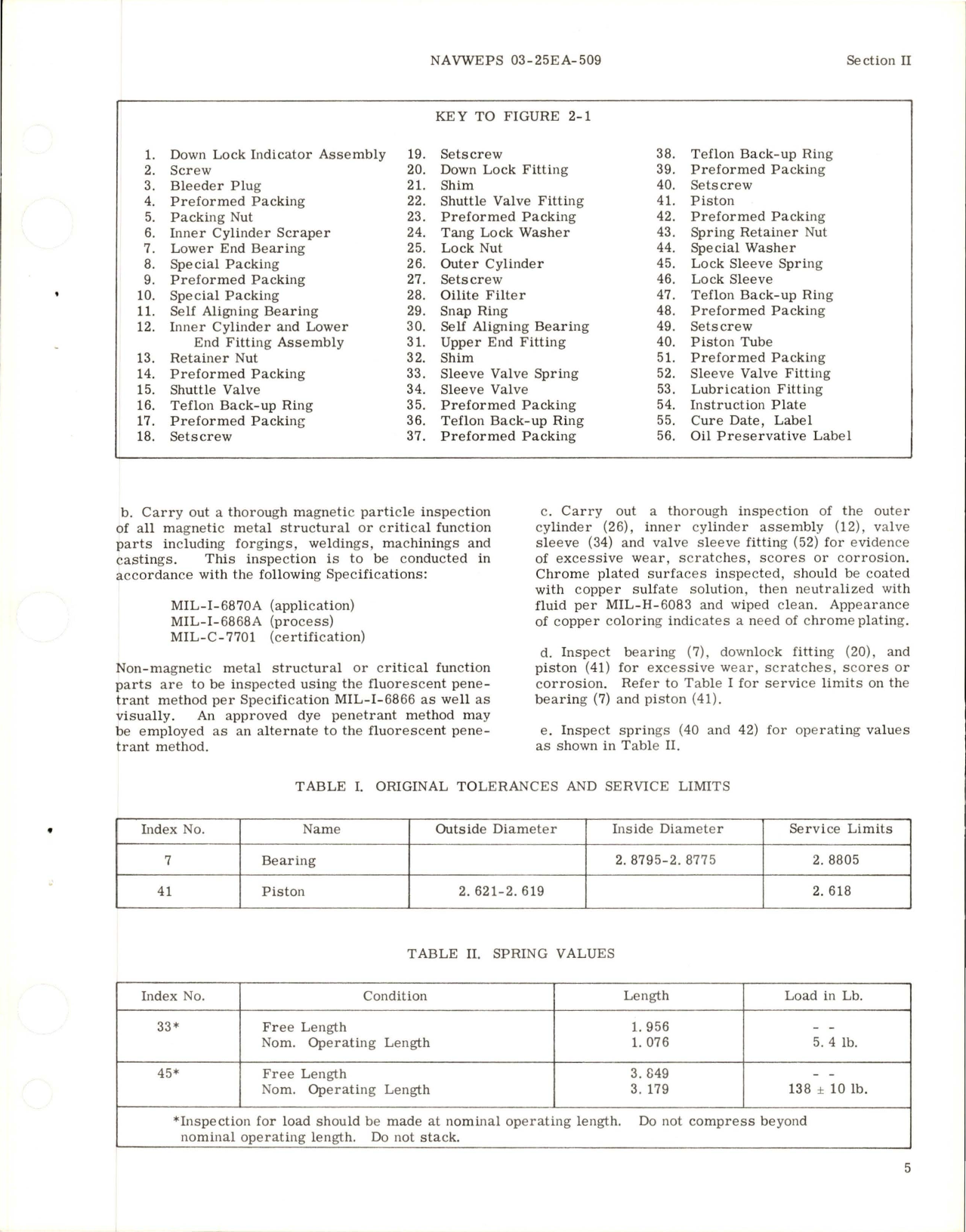 Sample page 9 from AirCorps Library document: Overhaul Instructions for Actuating Drag Braces for Main and Nose Landing Gear