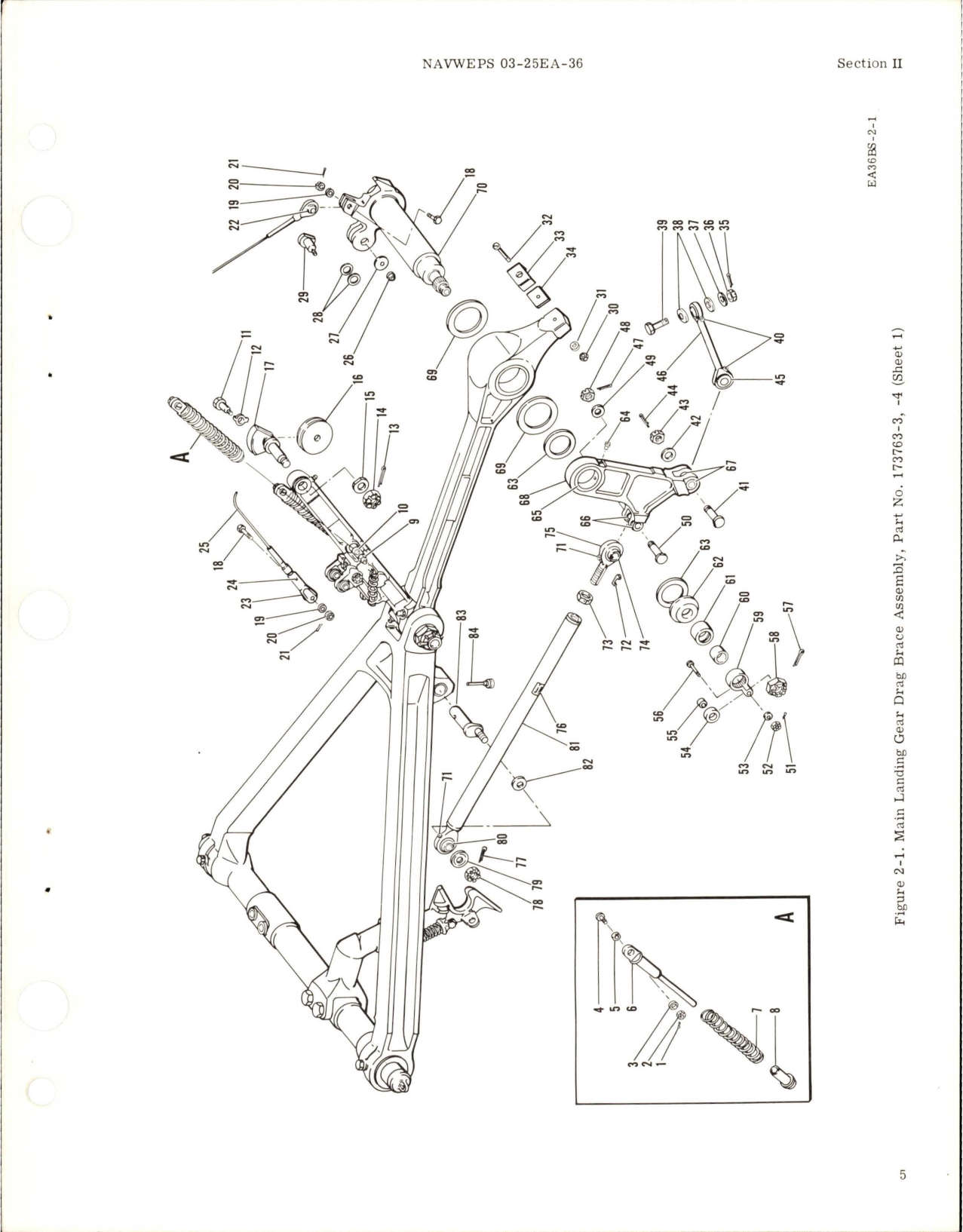 Sample page 9 from AirCorps Library document: Overhaul Instructions for Main Gear Drag Brace Assembly - Parts 173763-3 and 173763-4