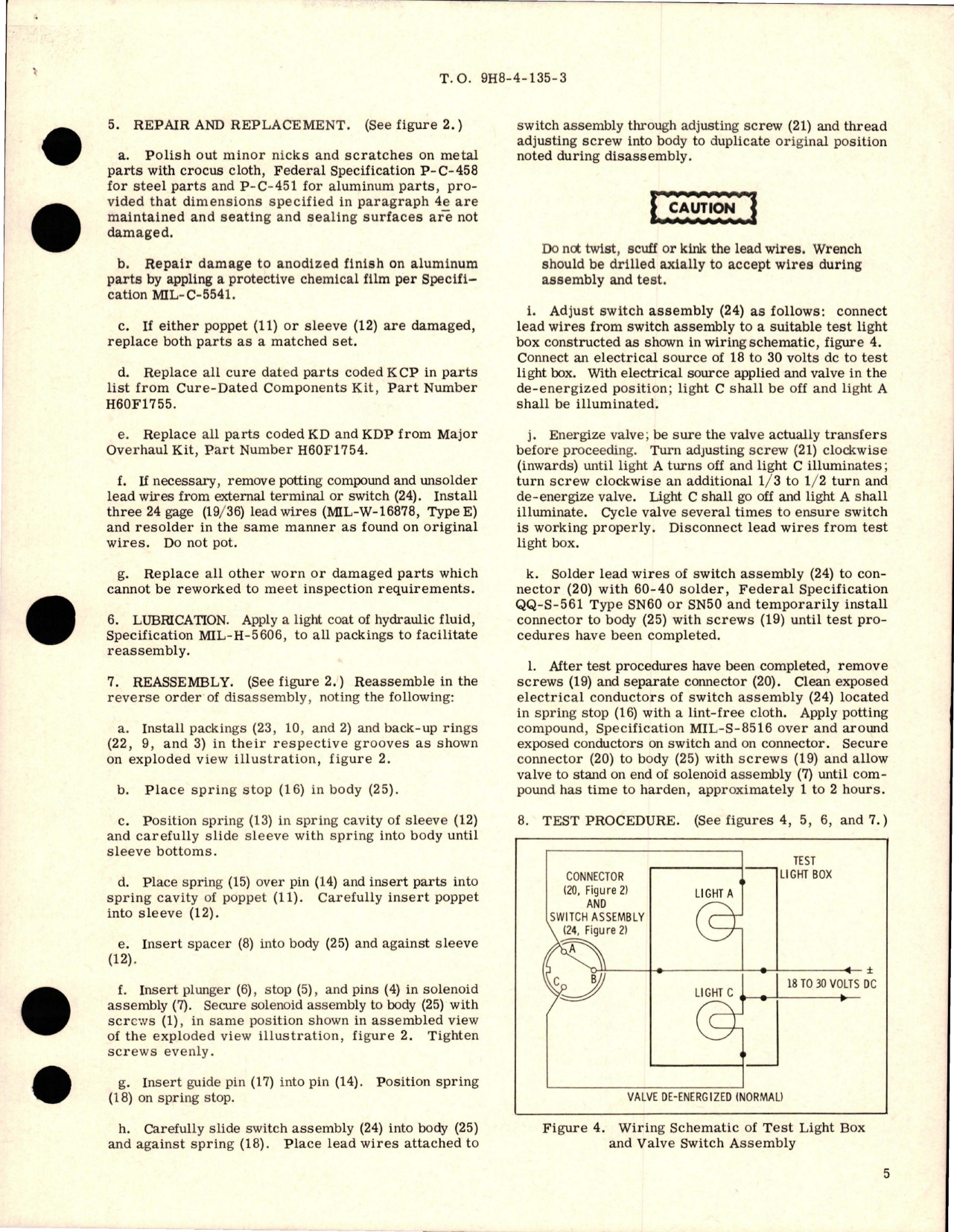 Sample page 5 from AirCorps Library document: Overhaul with Parts for Solenoid Operated Hydraulic Shutoff Valve - Part 1374-598937