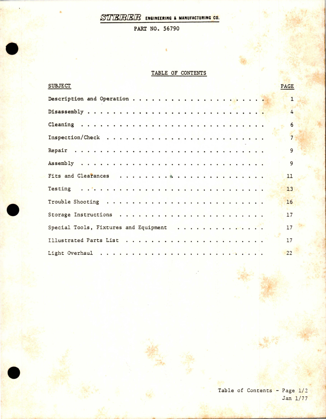 Sample page 7 from AirCorps Library document: Overhaul with Illustrated Parts List for Solenoid Operated Landing Gear Valve Assembly - Part 56790