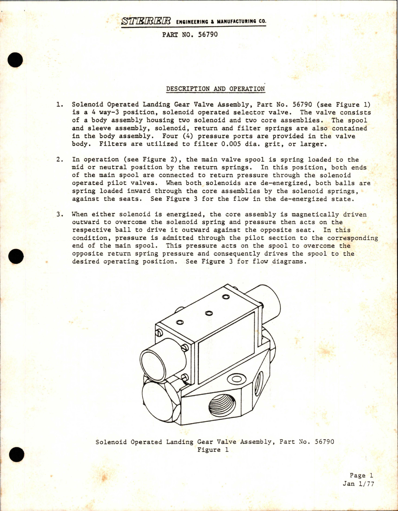 Sample page 9 from AirCorps Library document: Overhaul with Illustrated Parts List for Solenoid Operated Landing Gear Valve Assembly - Part 56790