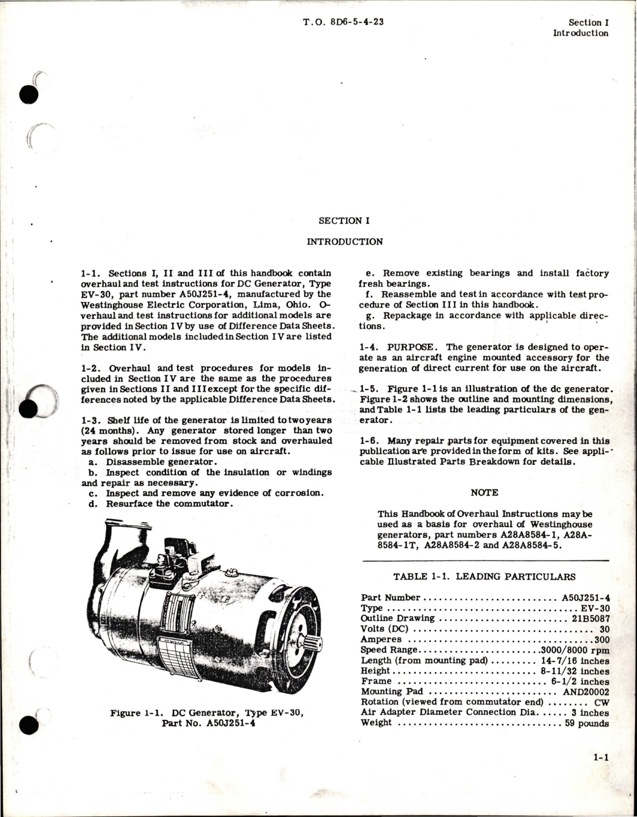Sample page 5 from AirCorps Library document: Overhaul for DC Generator - Parts A50J251-4, A50J251-1 and 903J789-1
