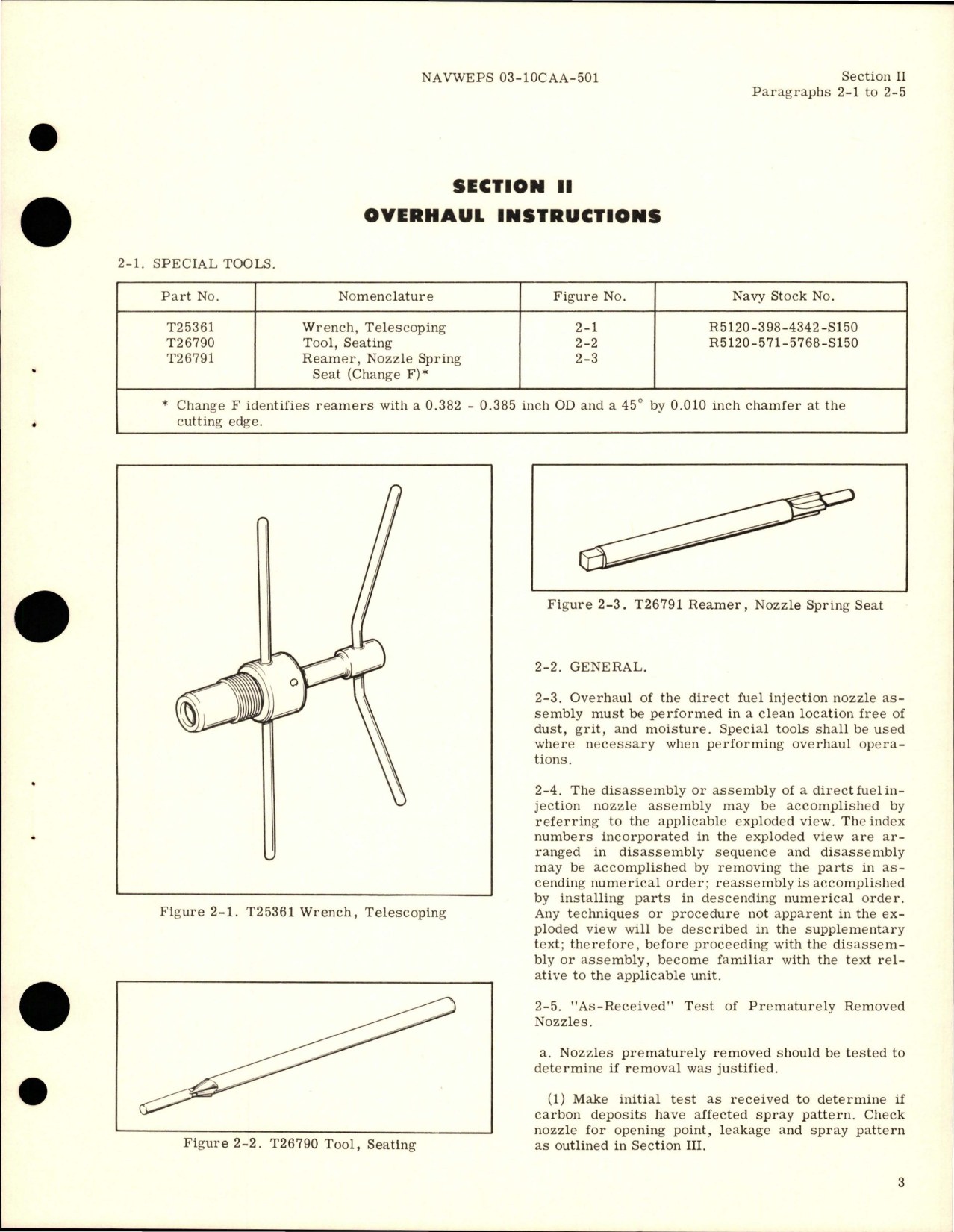 Sample page 7 from AirCorps Library document: Overhaul Instructions for Direct Fuel Injection Nozzles 