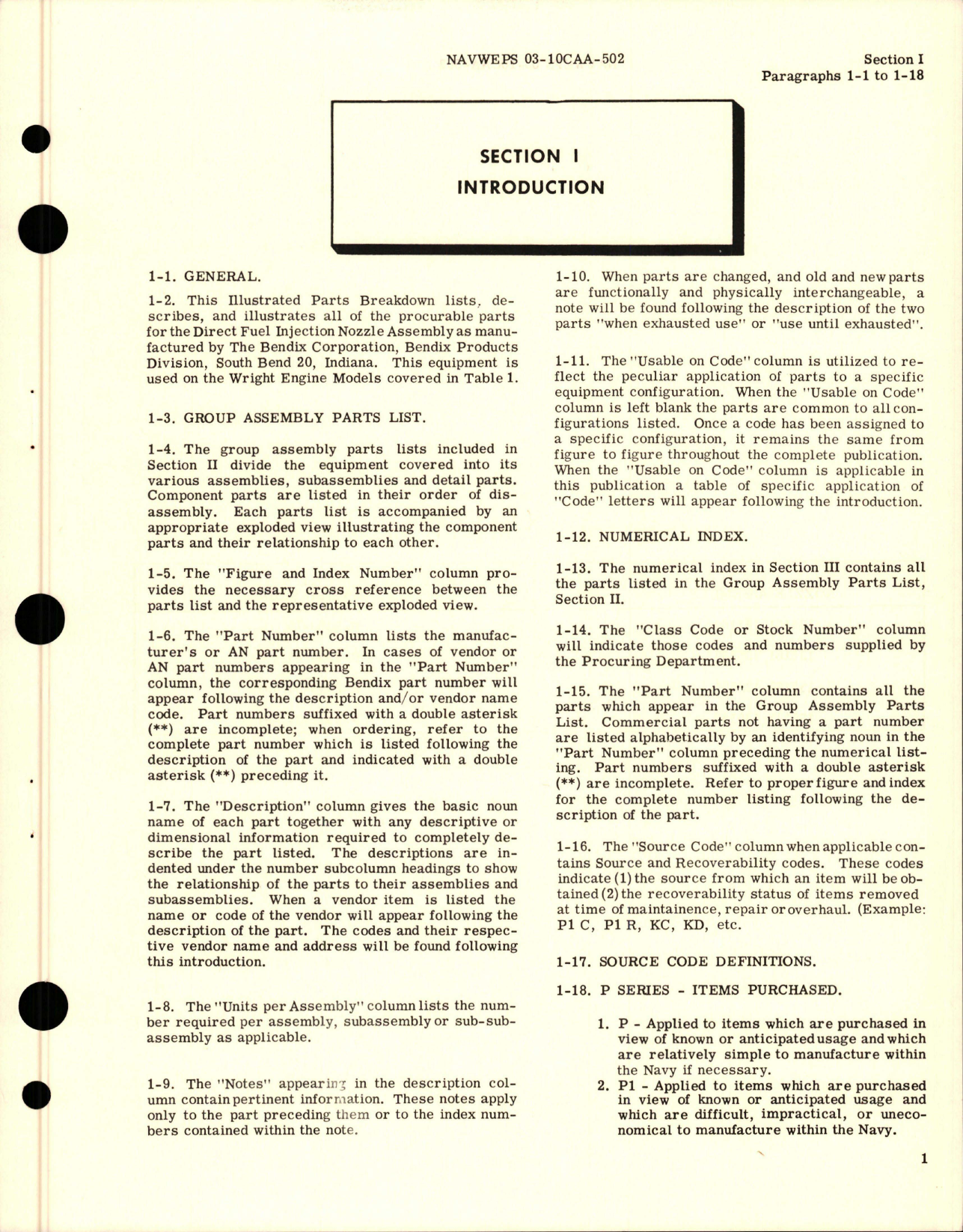 Sample page 5 from AirCorps Library document: Illustrated Parts Breakdown for Direct Fuel Injection Nozzles 