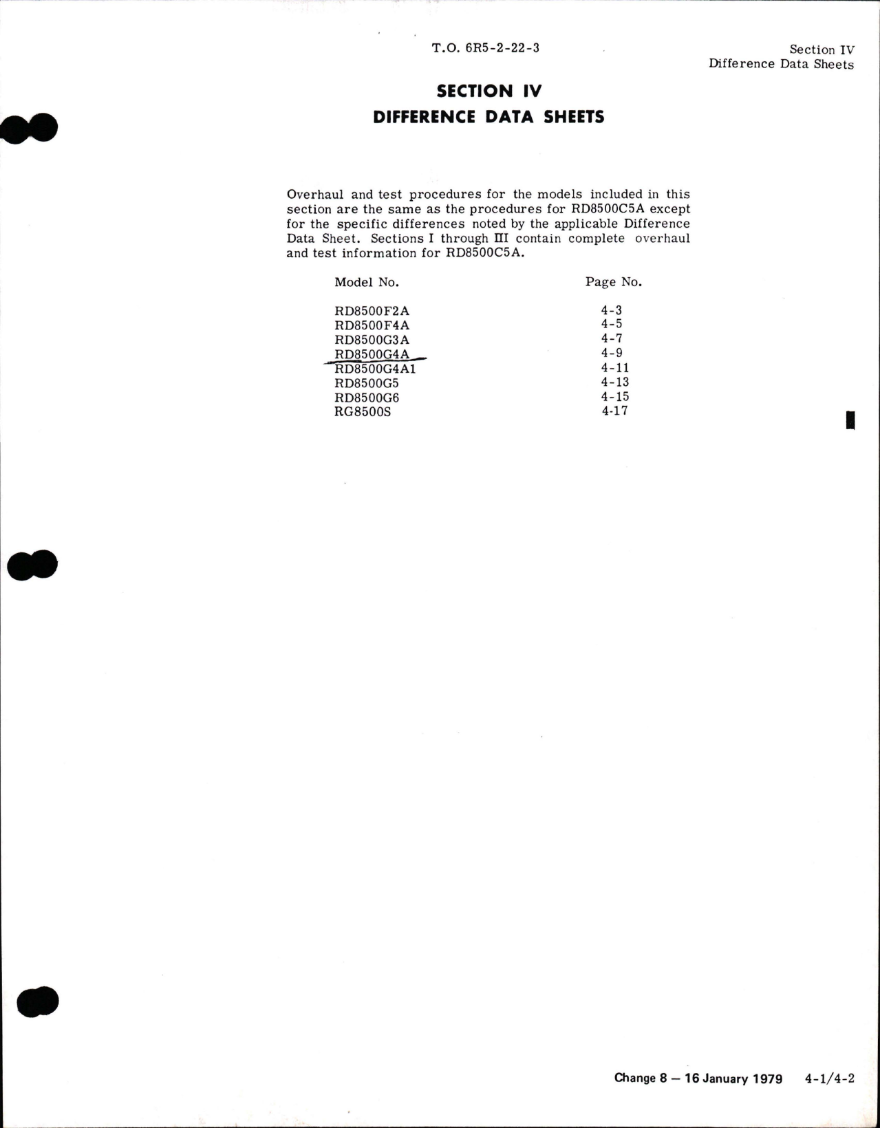 Sample page 7 from AirCorps Library document: Overhaul for Water Injection Pump - Model RD8500 Series