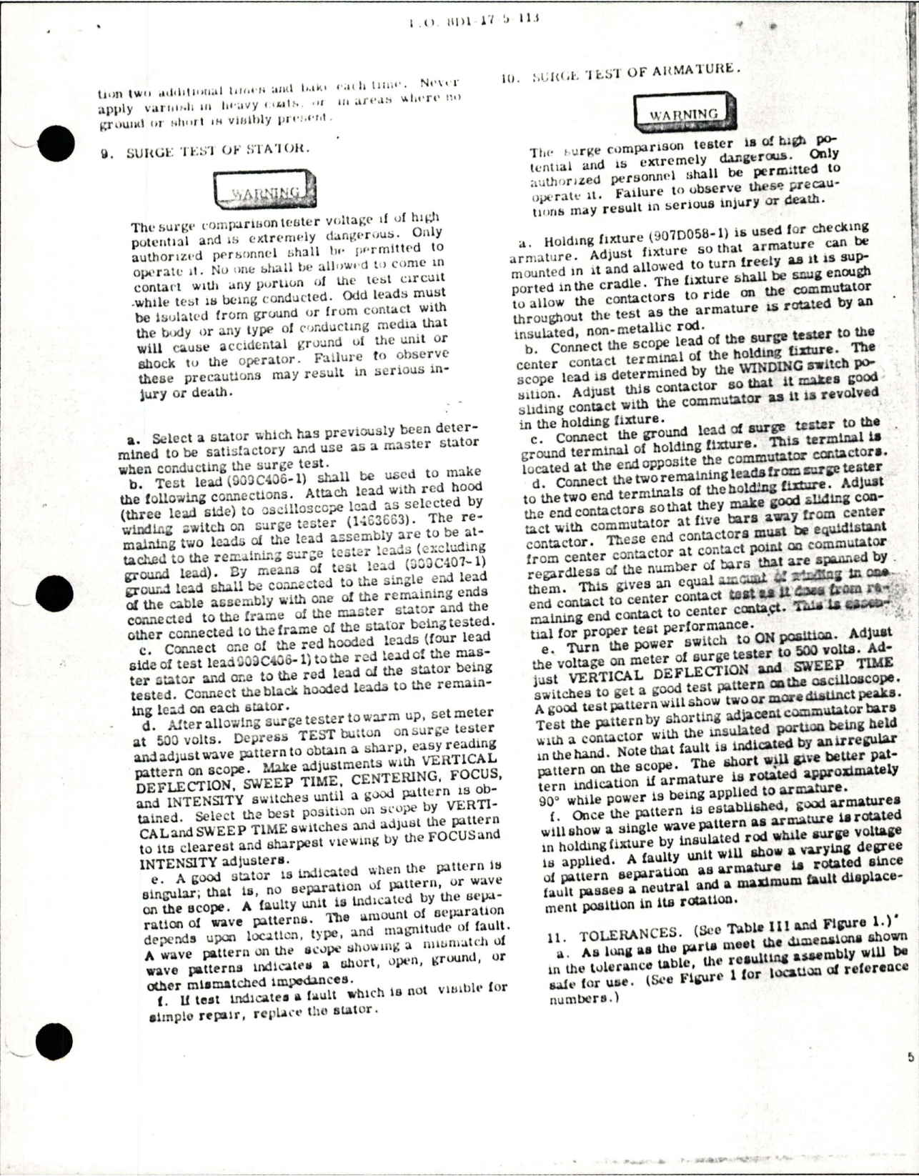 Sample page 5 from AirCorps Library document: Overhaul Instructions with Parts Breakdown for DC Aircraft Motor - Part A28A8639