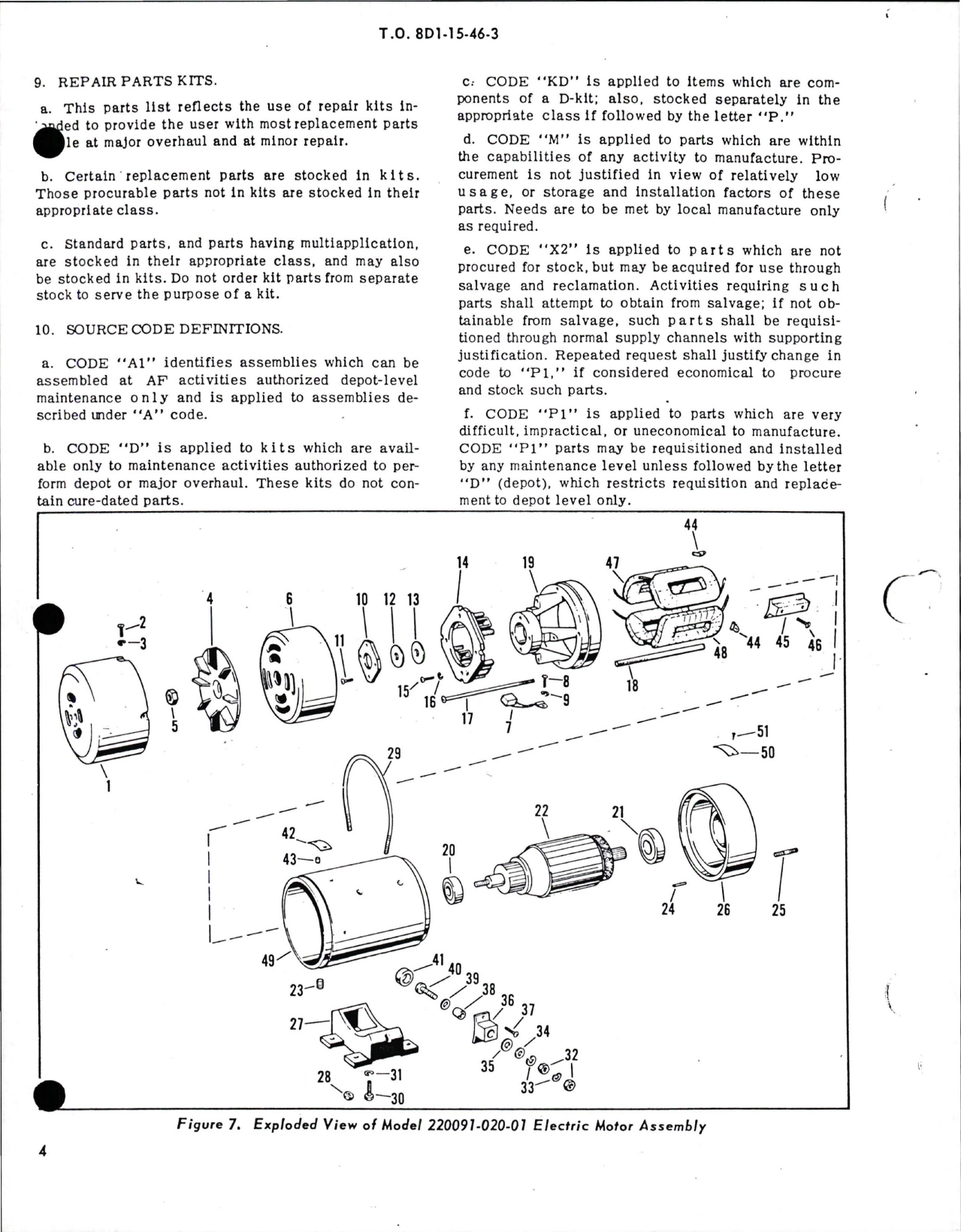 Sample page 5 from AirCorps Library document: Overhaul with Parts Breakdown for Electric Motor Assembly - Model 220091-020-01