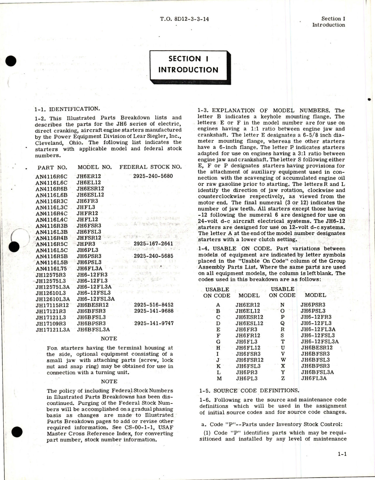 Sample page 5 from AirCorps Library document: Illustrated Parts Breakdown for Aircraft Engine Starters