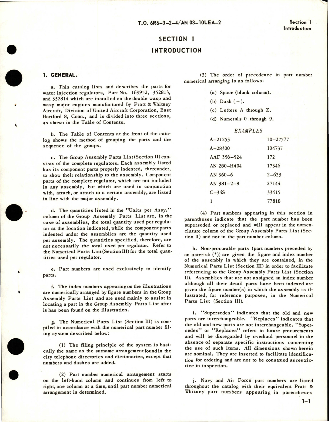 Sample page 5 from AirCorps Library document: Parts Catalog for Water Injection Regulators
