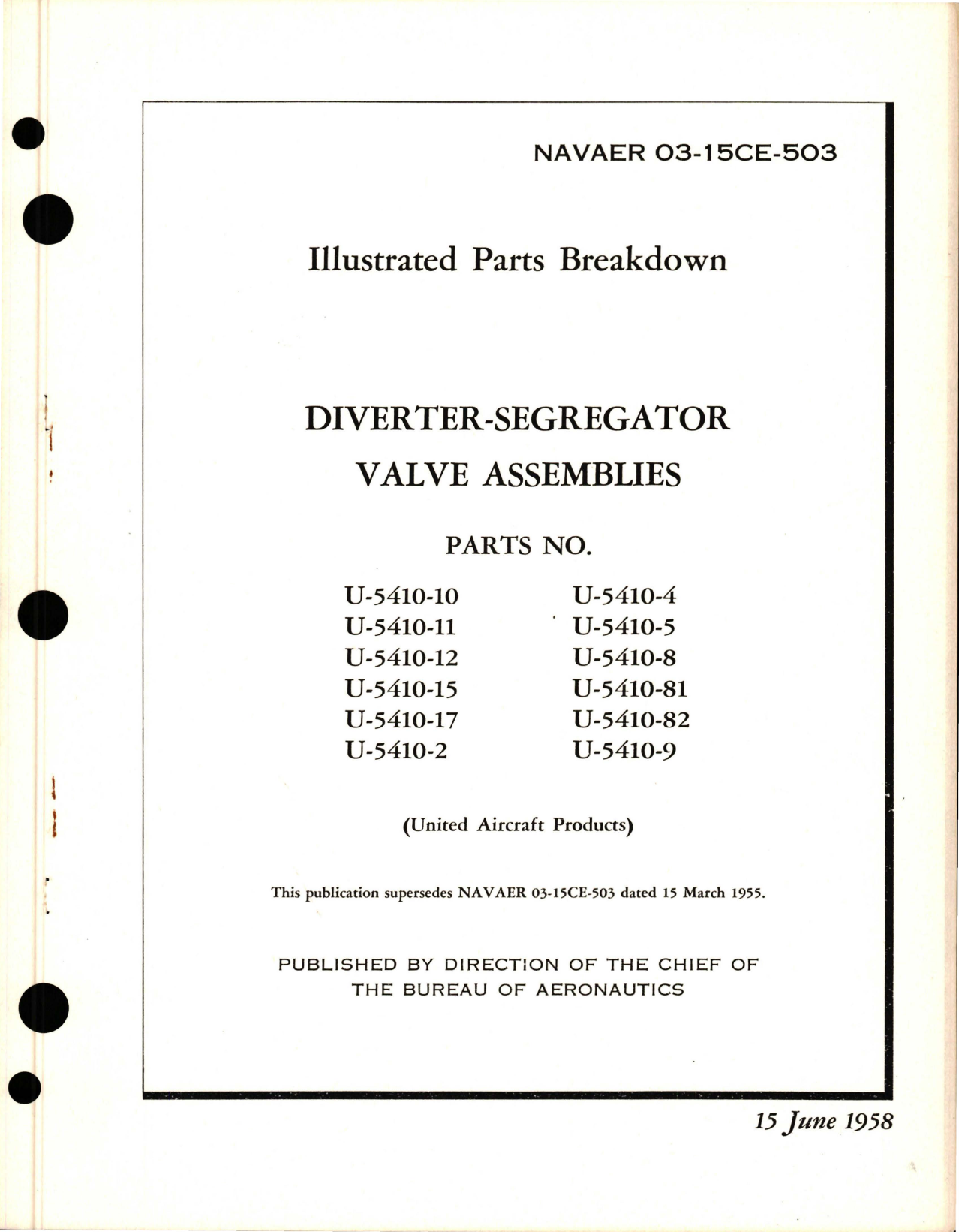 Sample page 1 from AirCorps Library document: Illustrated Parts Breakdown for Diverter Segregator Valve Assemblies