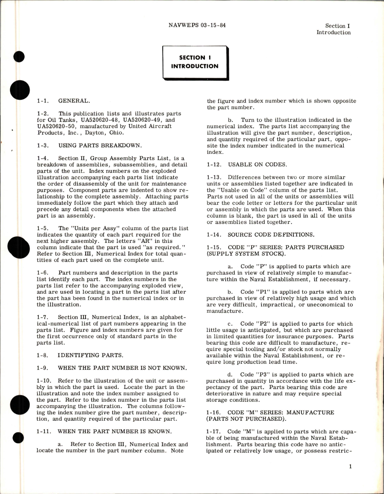 Sample page 5 from AirCorps Library document: Illustrated Parts Breakdown for Oil Tank and Sensor Assembly