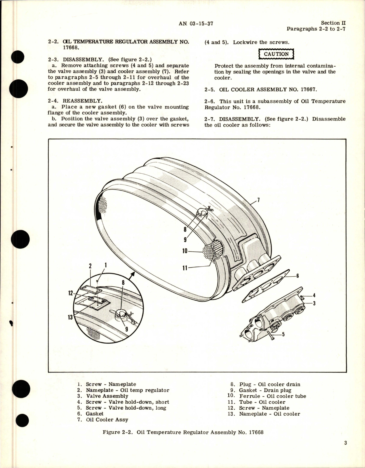 Sample page 9 from AirCorps Library document: Overhaul Instructions for Oil Temperature Regulators Oil Coolers Valves