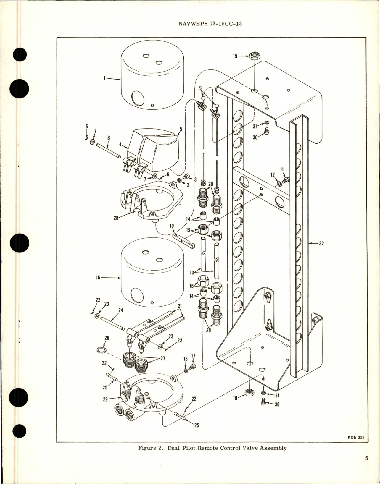Sample page 5 from AirCorps Library document: Overhaul Instructions with Parts for Dual Pilot Remote Control Valve - Parts 7-115115 and 7-115115-1