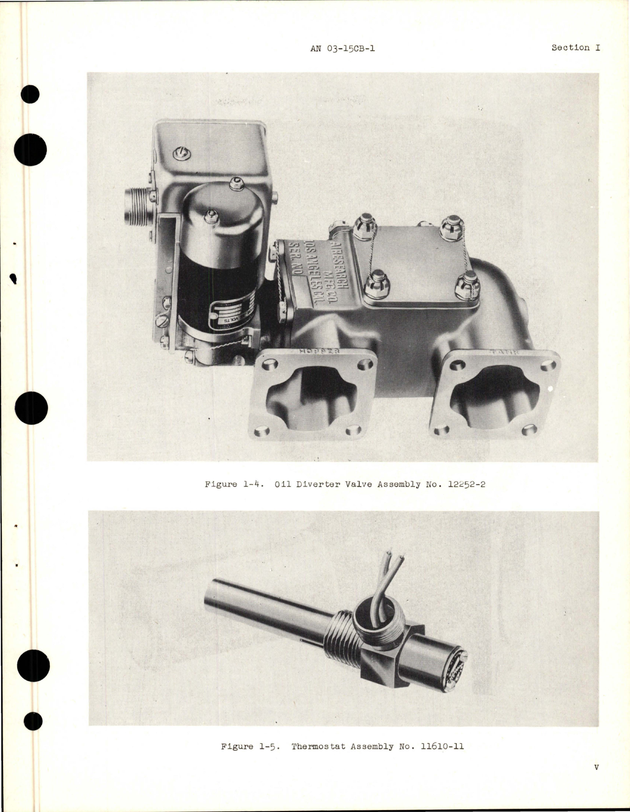 Sample page 7 from AirCorps Library document: Operation, Service, Overhaul Instructions for Oil Diverter Valve Assembly - Part 12211-2, 12252-2, Floating Control Thermostat Assembly - Part 11607, Thermostat Assembly - Parts 11608-1, 11610-11
