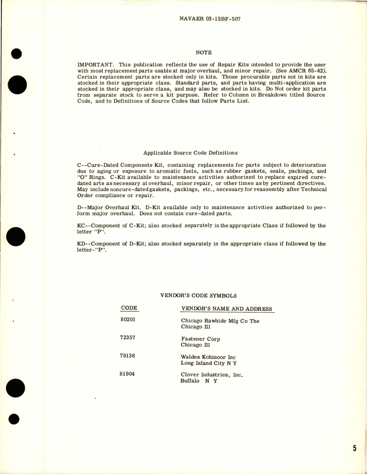 Sample page 5 from AirCorps Library document: Overhaul Instructions with Parts for Two Element Lube Oil & Hydraulic Pump - Models RR16000 and RR16000A