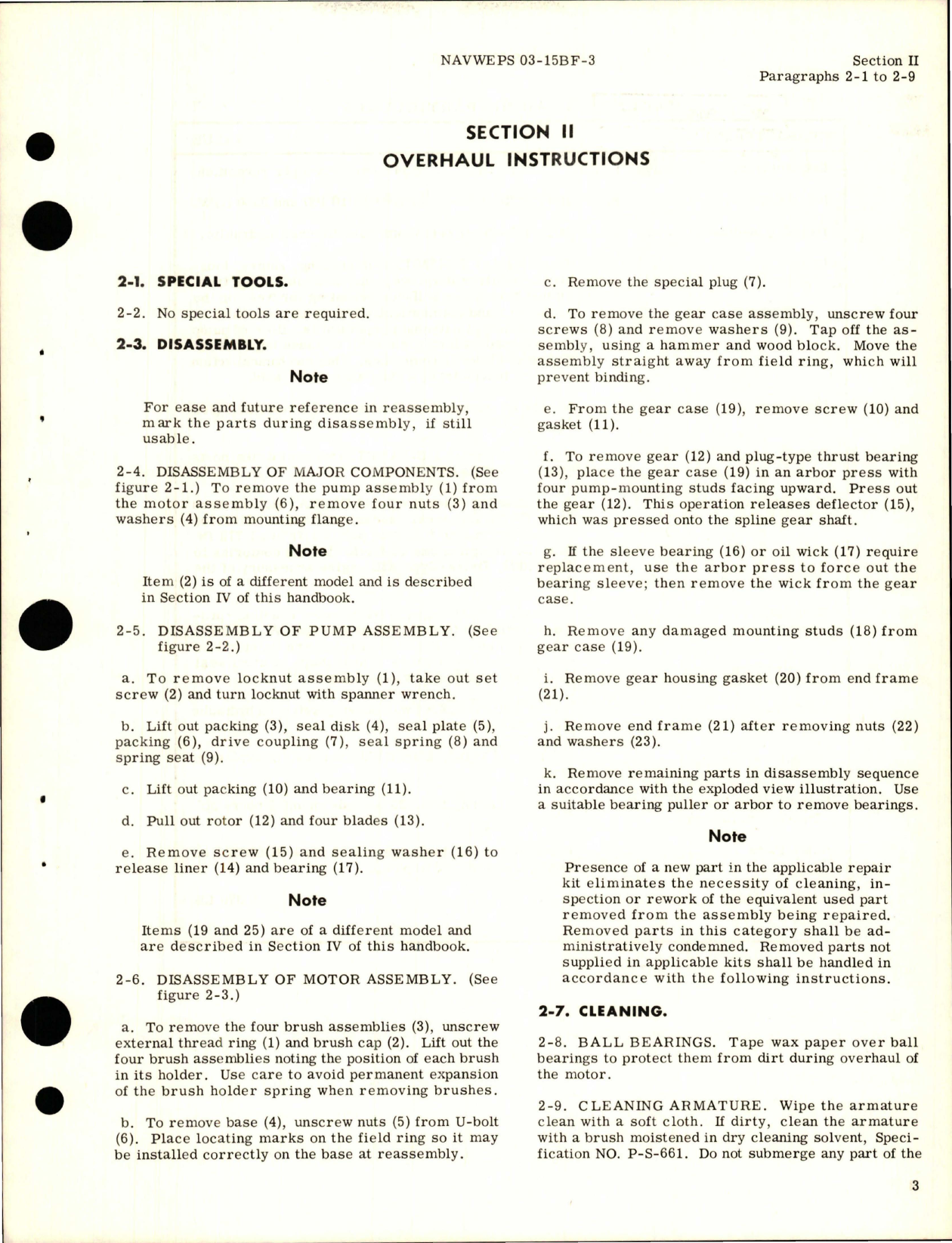 Sample page 7 from AirCorps Library document: Overhaul Instructions for Electric Motor Driven Hydraulic Oil Pump Assembly - Parts RG6100E1 and RG6100H