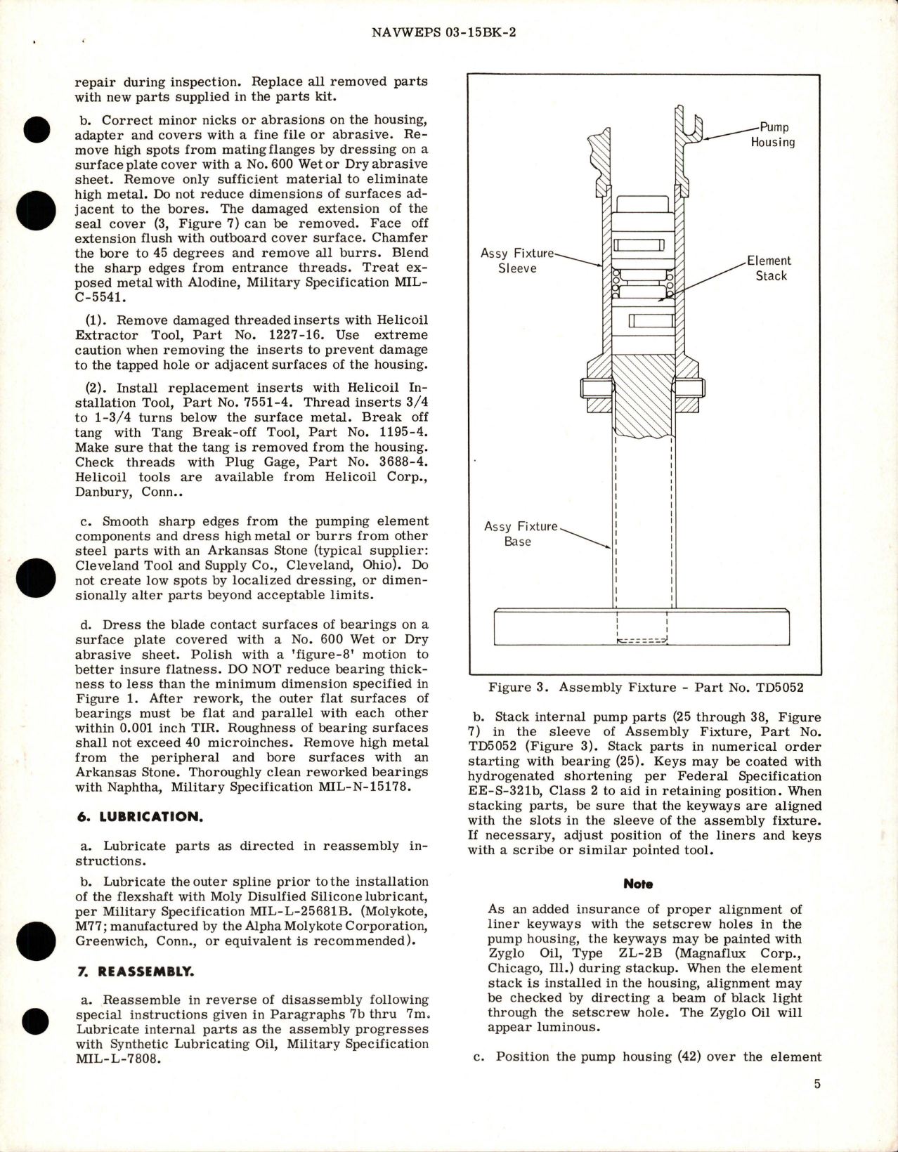 Sample page 7 from AirCorps Library document: Overhaul Instructions with Parts for Power Driven Rotary Pump - Model RR17800,