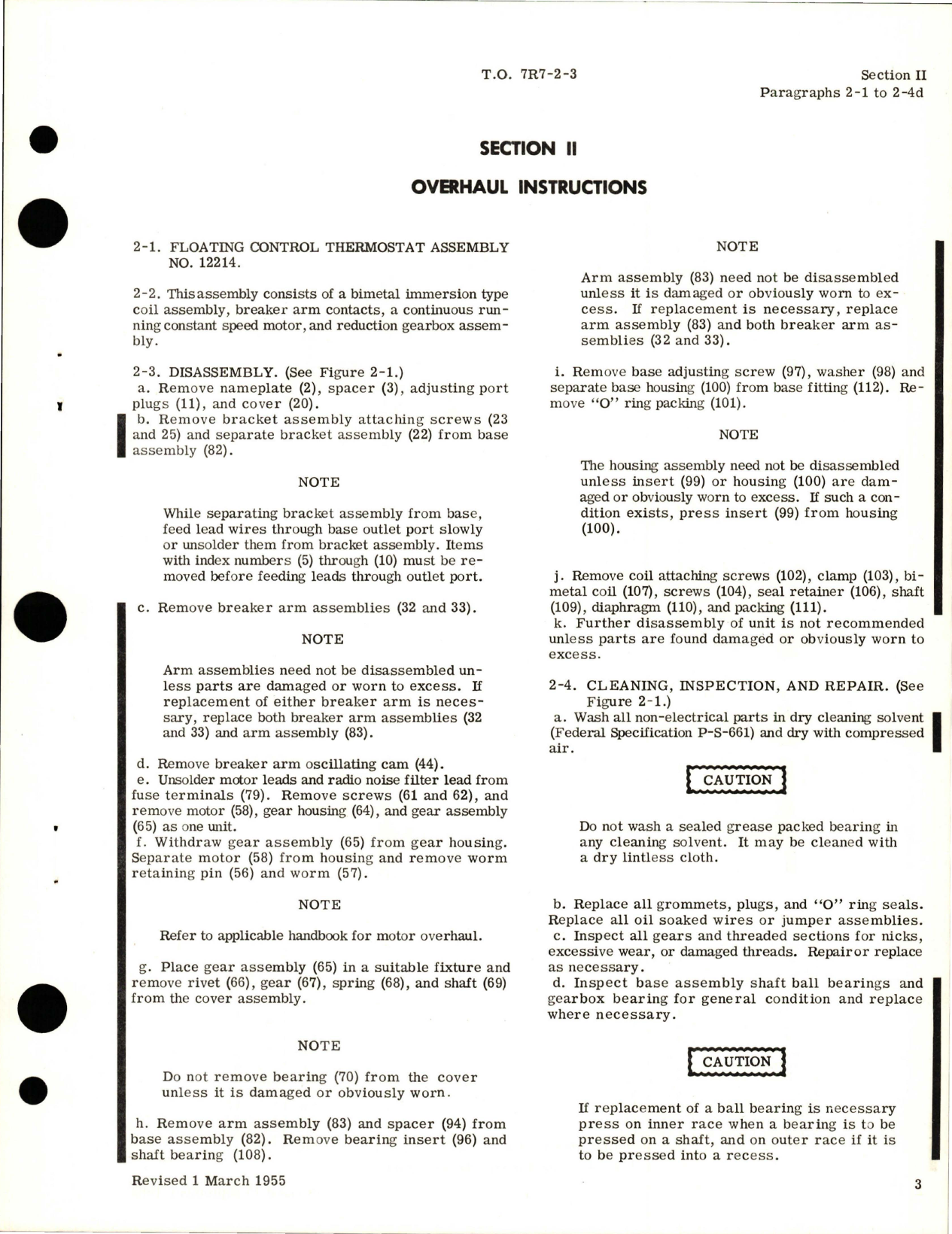 Sample page 7 from AirCorps Library document: Overhaul Instructions for Floating Control Thermostats