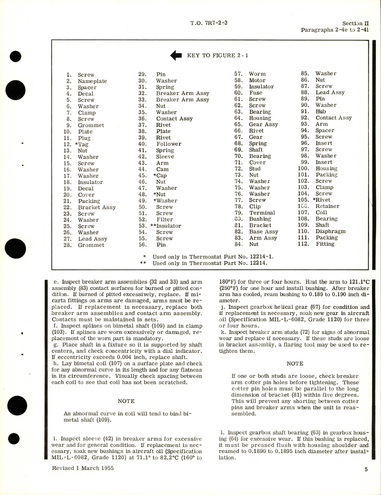 Sample page 9 from AirCorps Library document: Overhaul Instructions for Floating Control Thermostats