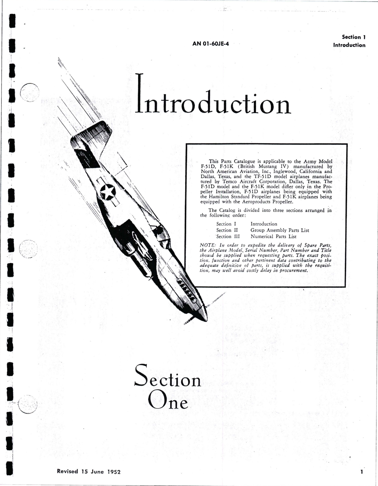 Sample page 9 from AirCorps Library document: Parts Catalog for F-51D, TF-51D and F-51K