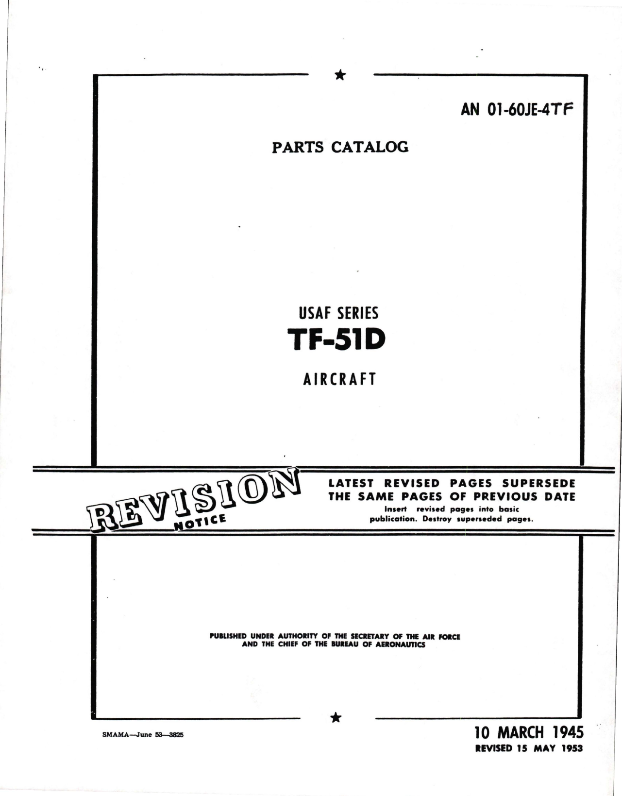 Sample page 1 from AirCorps Library document: Parts Catalog for TF-51D