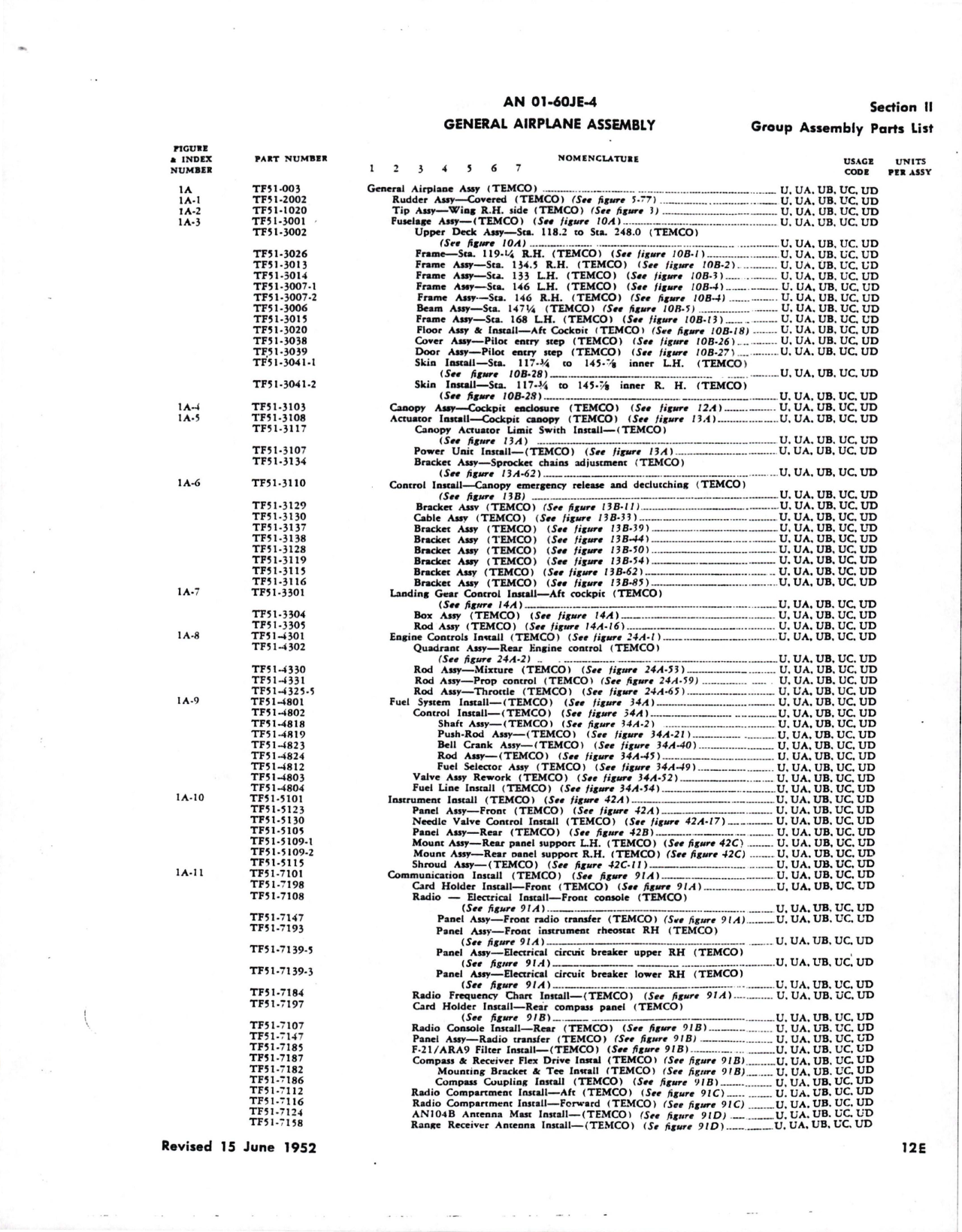 Sample page 7 from AirCorps Library document: Parts Catalog for TF-51D