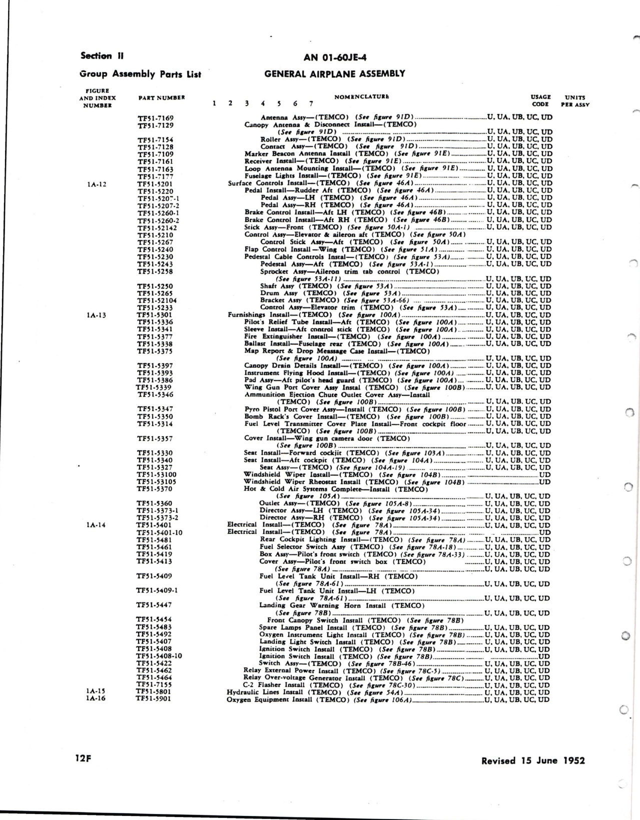 Sample page 8 from AirCorps Library document: Parts Catalog for TF-51D