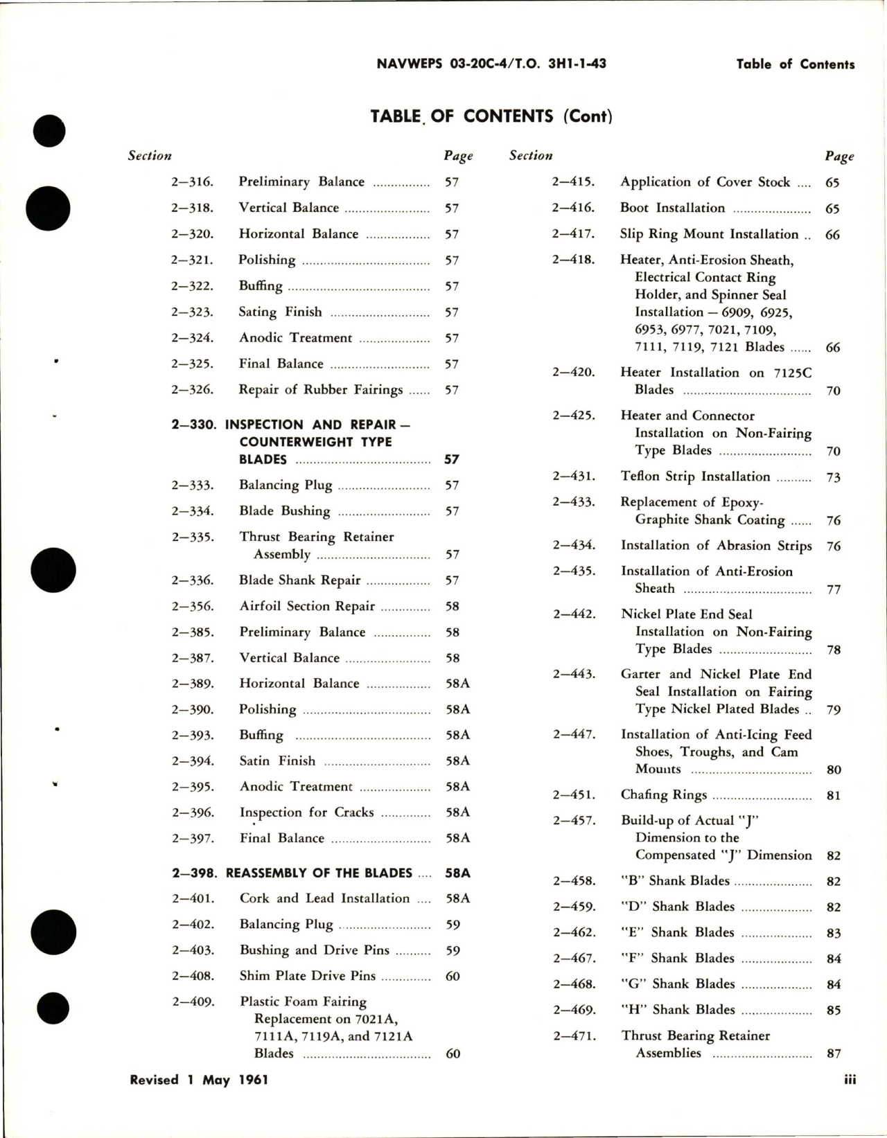 Sample page 5 from AirCorps Library document: Overhaul Instructions for Aluminum Alloy Propeller Blades