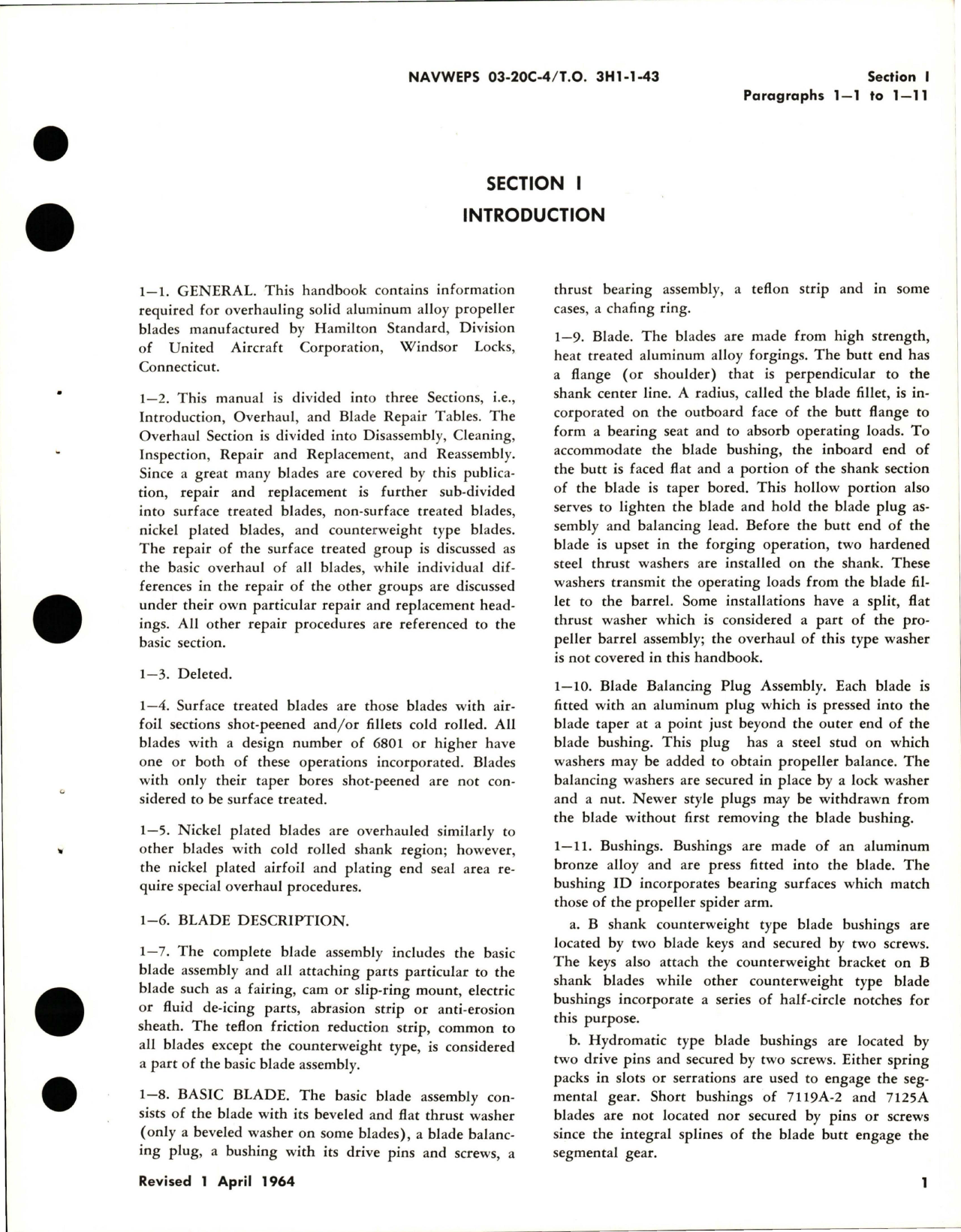 Sample page 7 from AirCorps Library document: Overhaul Instructions for Aluminum Alloy Propeller Blades