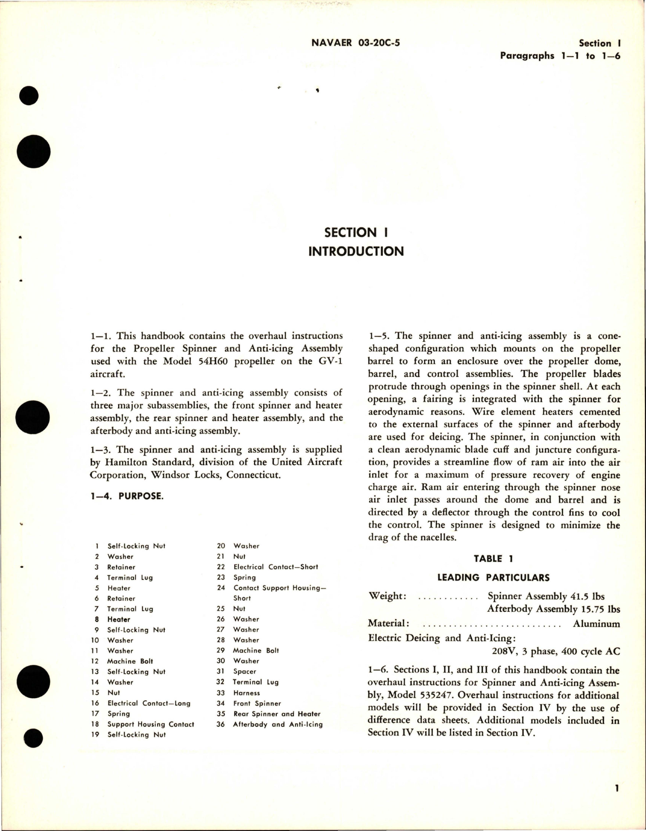 Sample page 5 from AirCorps Library document: Overhaul Instructions for Aircraft Propeller Spinner and Anti-Icing - Assembly 535247 