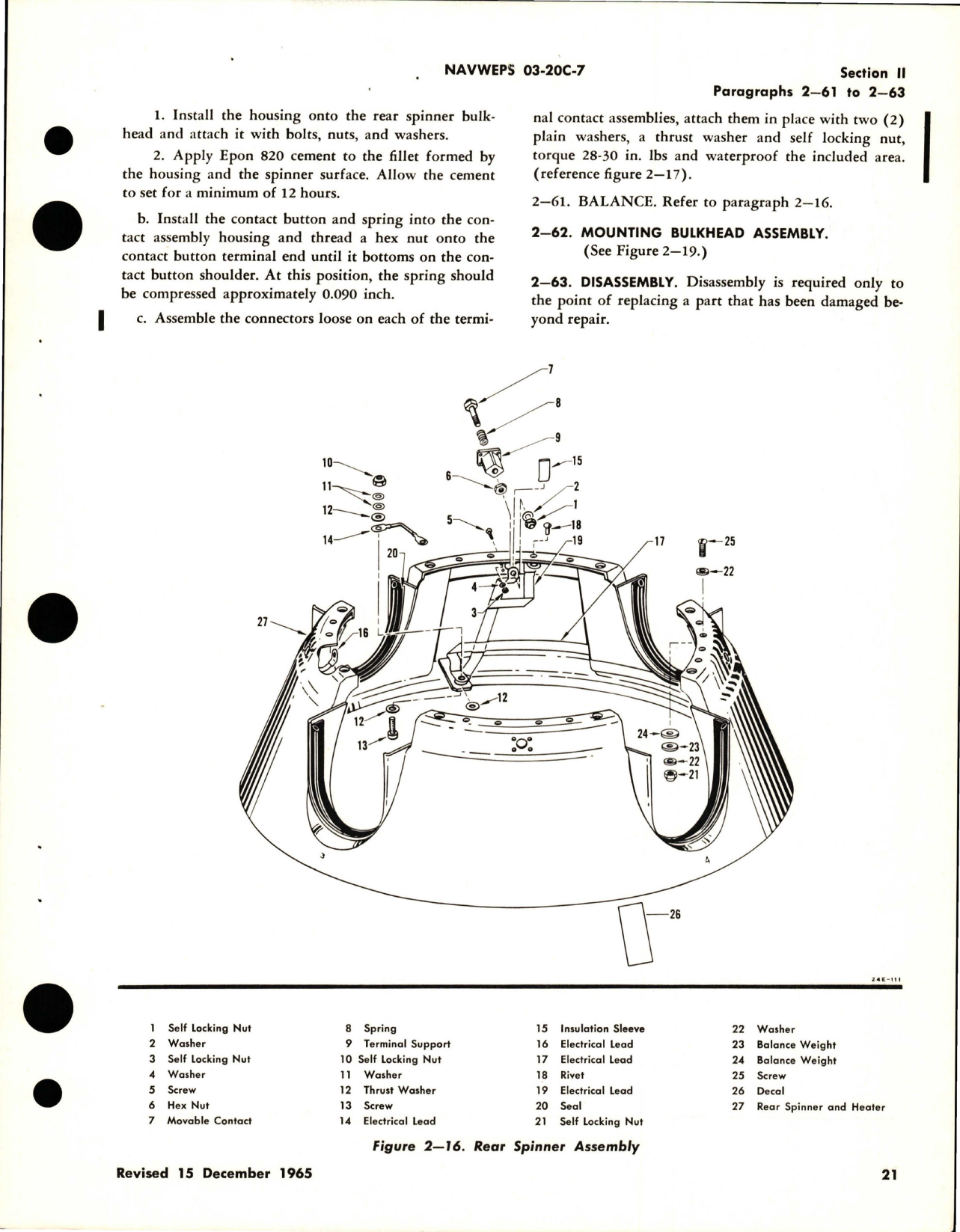 Sample page 7 from AirCorps Library document: Overhaul Instructions for Aircraft Propeller Spinner and Anti-Icing - Assembly No. Spinner 549427 and Afterbody 557635