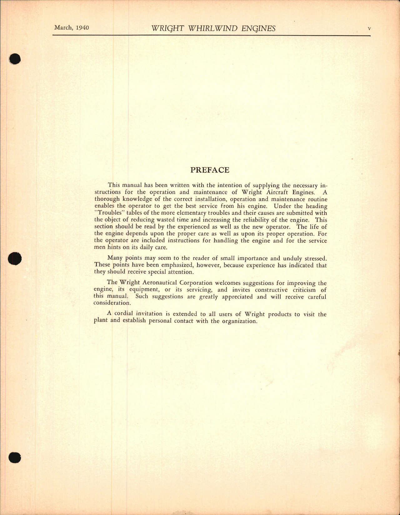 Sample page 5 from AirCorps Library document: Operation & Maintenance for Wright Whirlwind 7 & 9, and R-760E and R-975E Engines