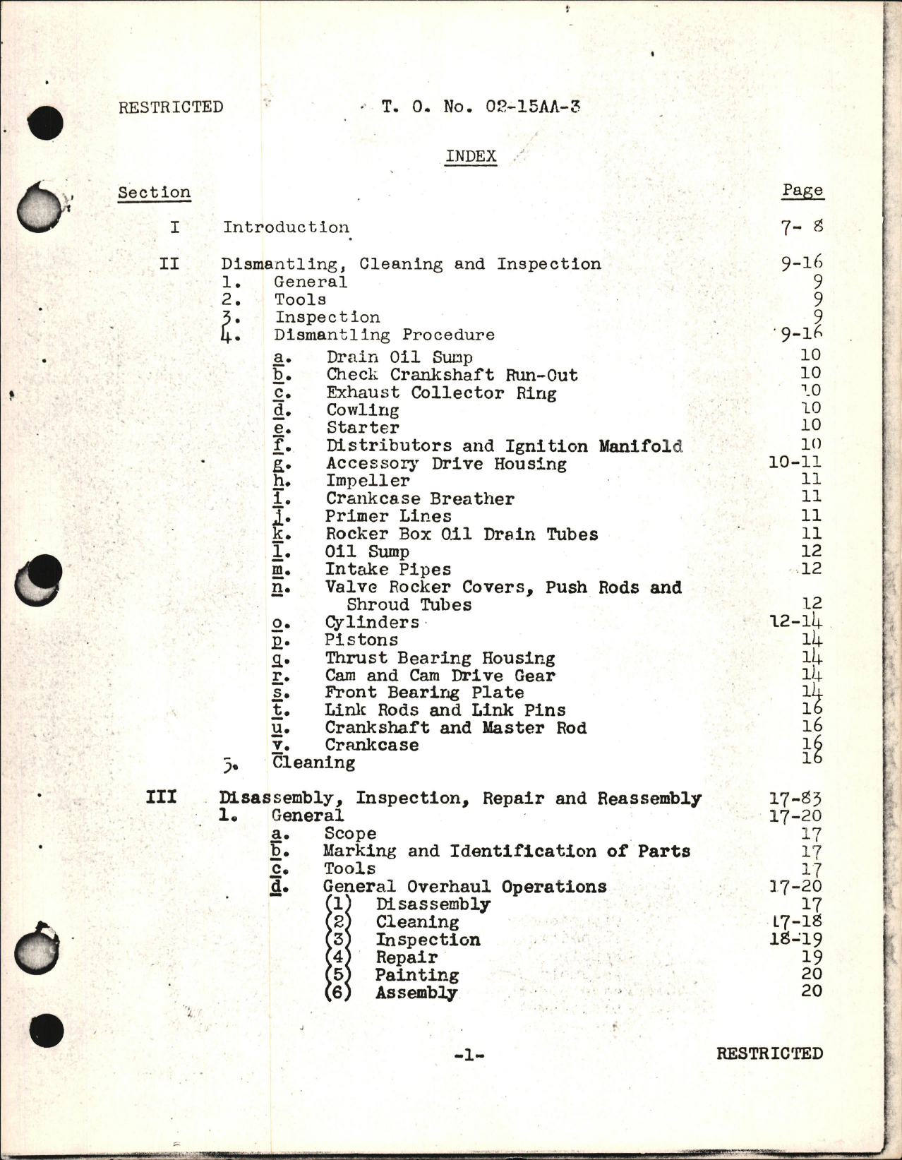 Sample page 5 from AirCorps Library document: Overhaul Instructions for R-680-3, -5, -7, and -11 Engines