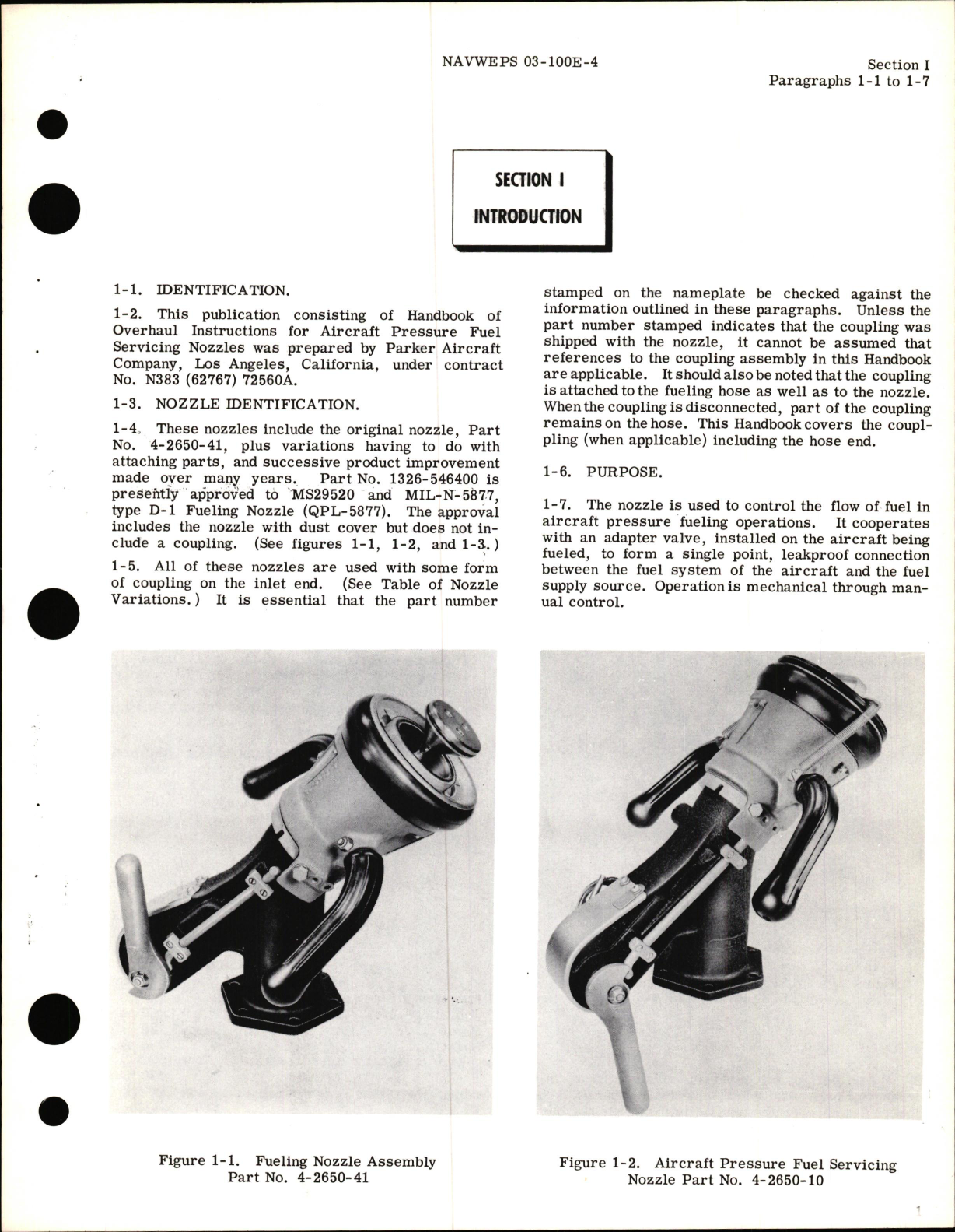 Sample page 5 from AirCorps Library document: Overhaul Instructions for Aircraft Pressure Fuel Servicing Nozzles Part Nos. 4-2650-8, -8M, -10, -10M2