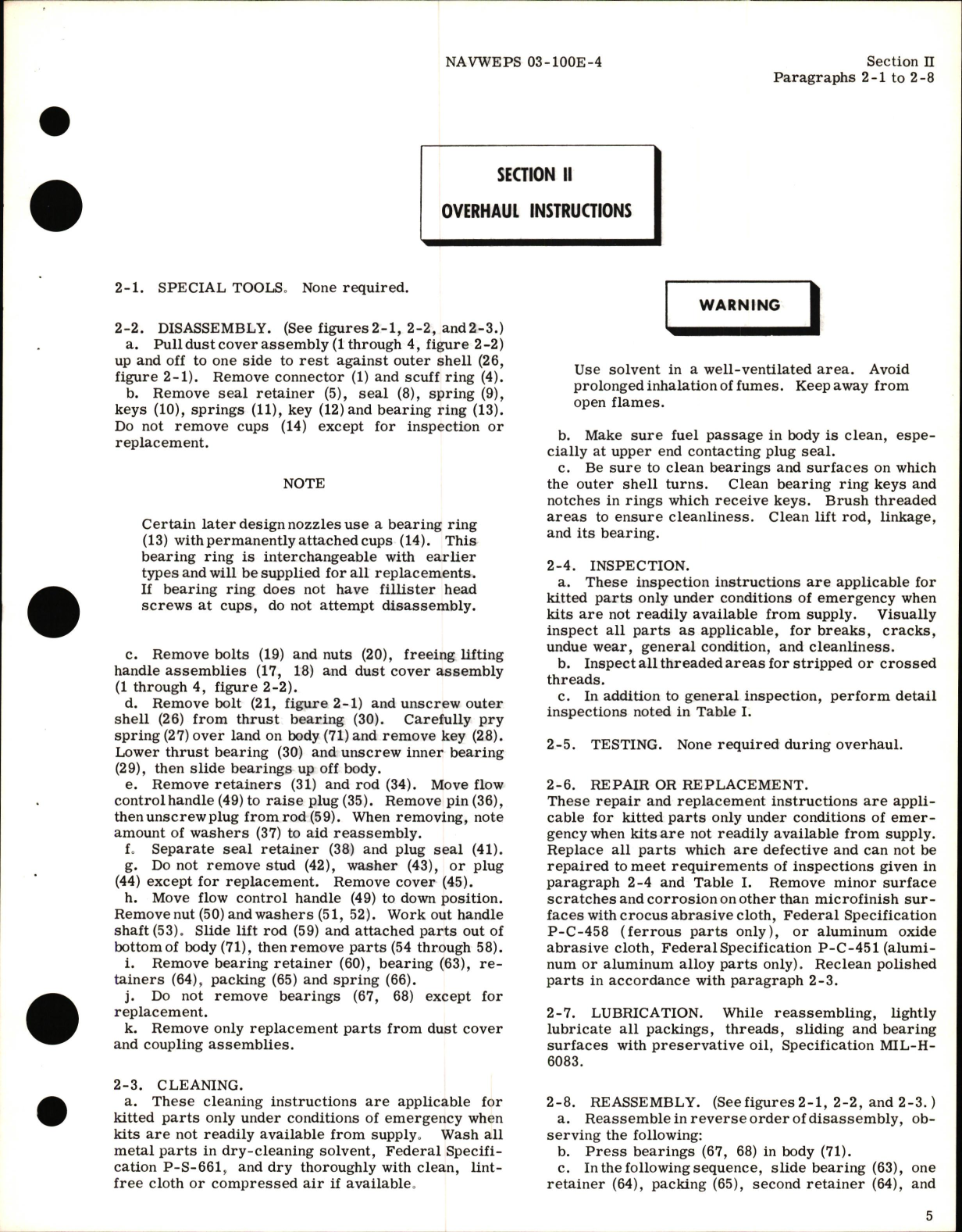 Sample page 9 from AirCorps Library document: Overhaul Instructions for Aircraft Pressure Fuel Servicing Nozzles Part Nos. 4-2650-8, -8M, -10, -10M2