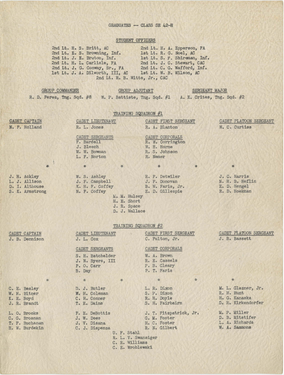 Sample page 3 from AirCorps Library document: Columbus Army Flying School Graduation Pamphlet