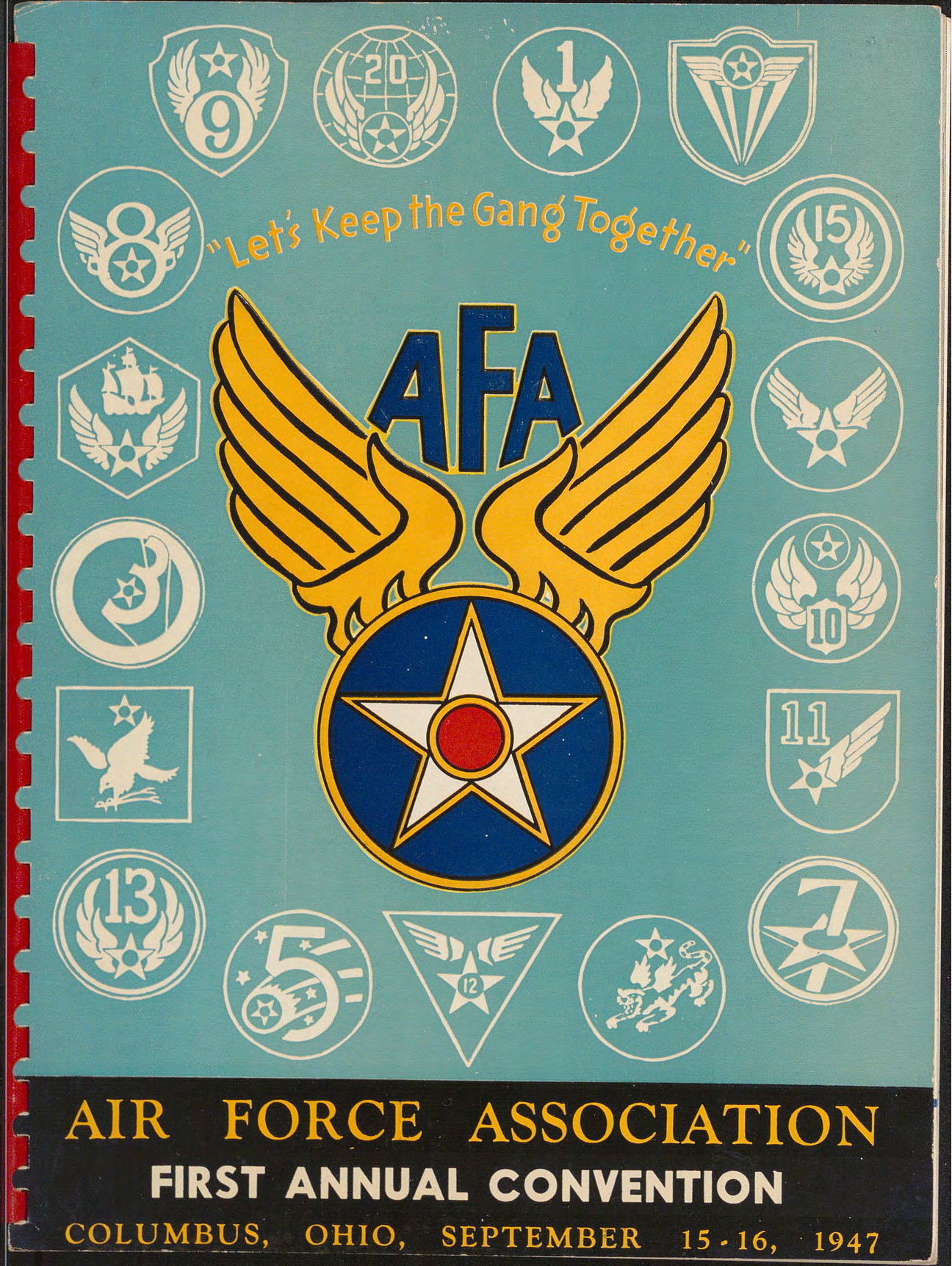 Sample page 1 from AirCorps Library document: First Annual Convention of Air Force Association