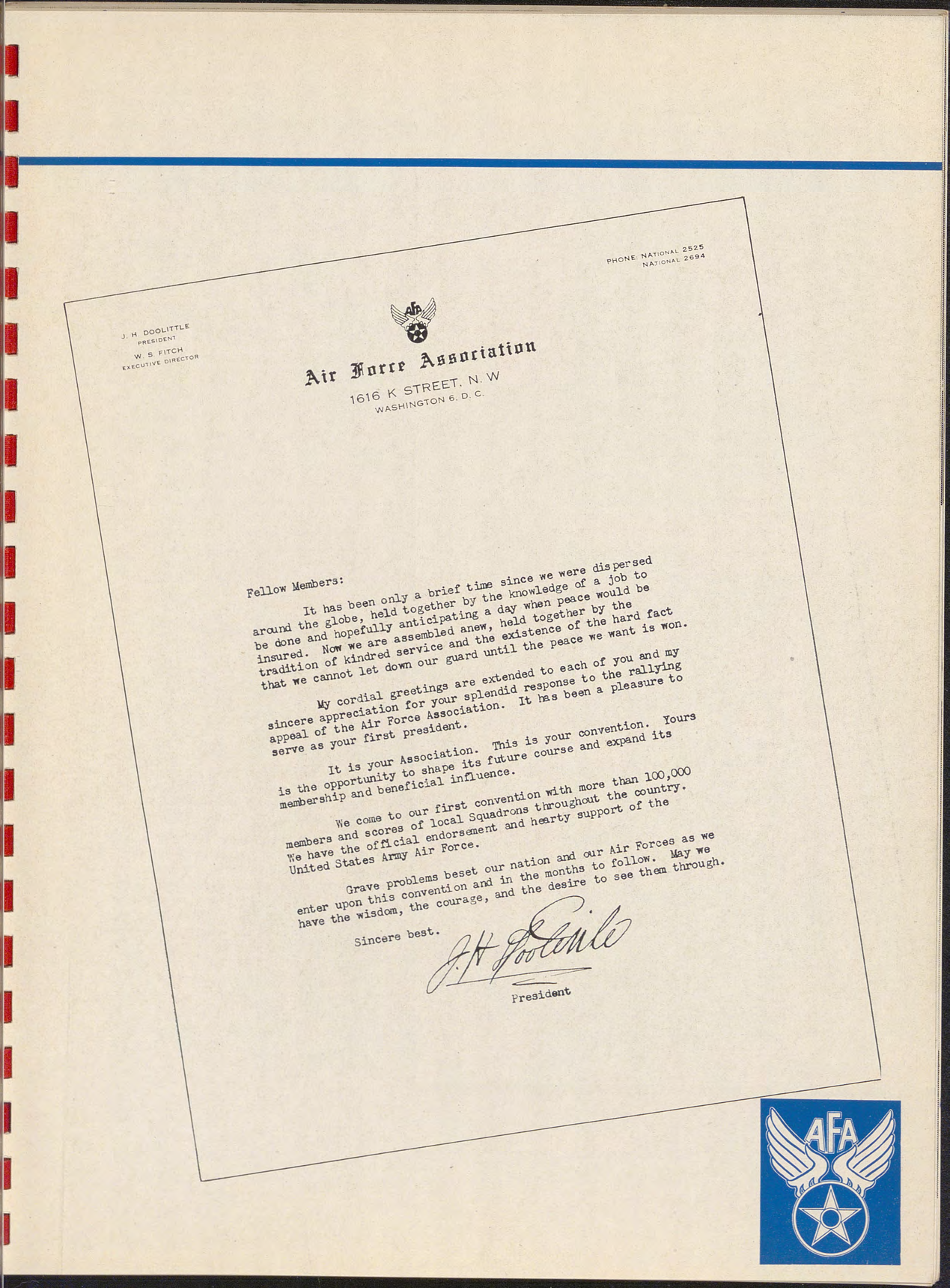 Sample page 7 from AirCorps Library document: First Annual Convention of Air Force Association