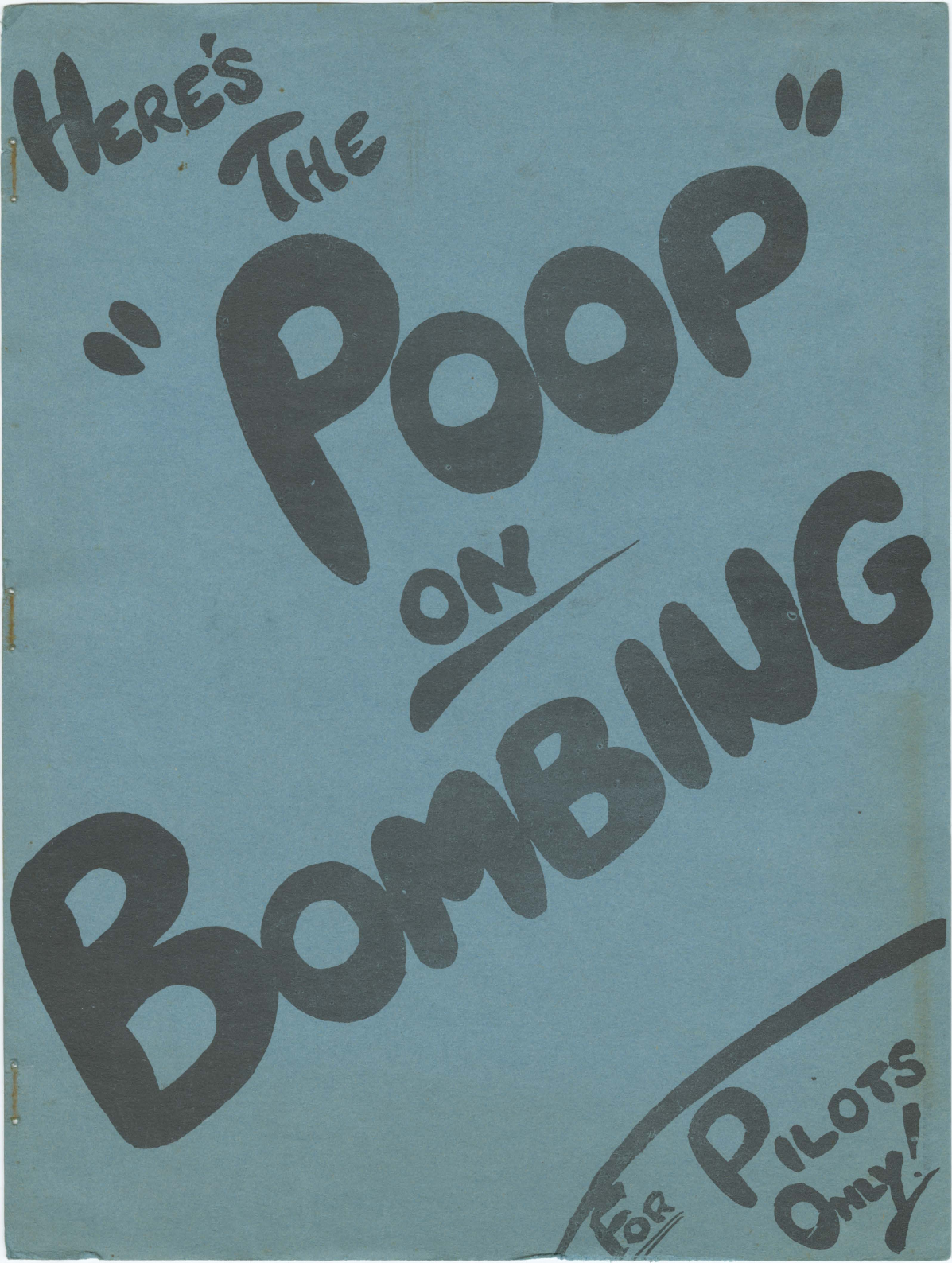 Sample page 1 from AirCorps Library document: Here's the Poop on Bombing