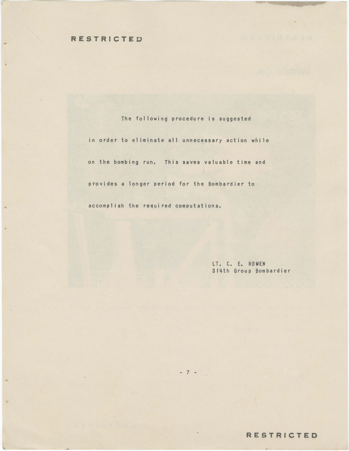Sample page 9 from AirCorps Library document: Here's the Poop on Bombing