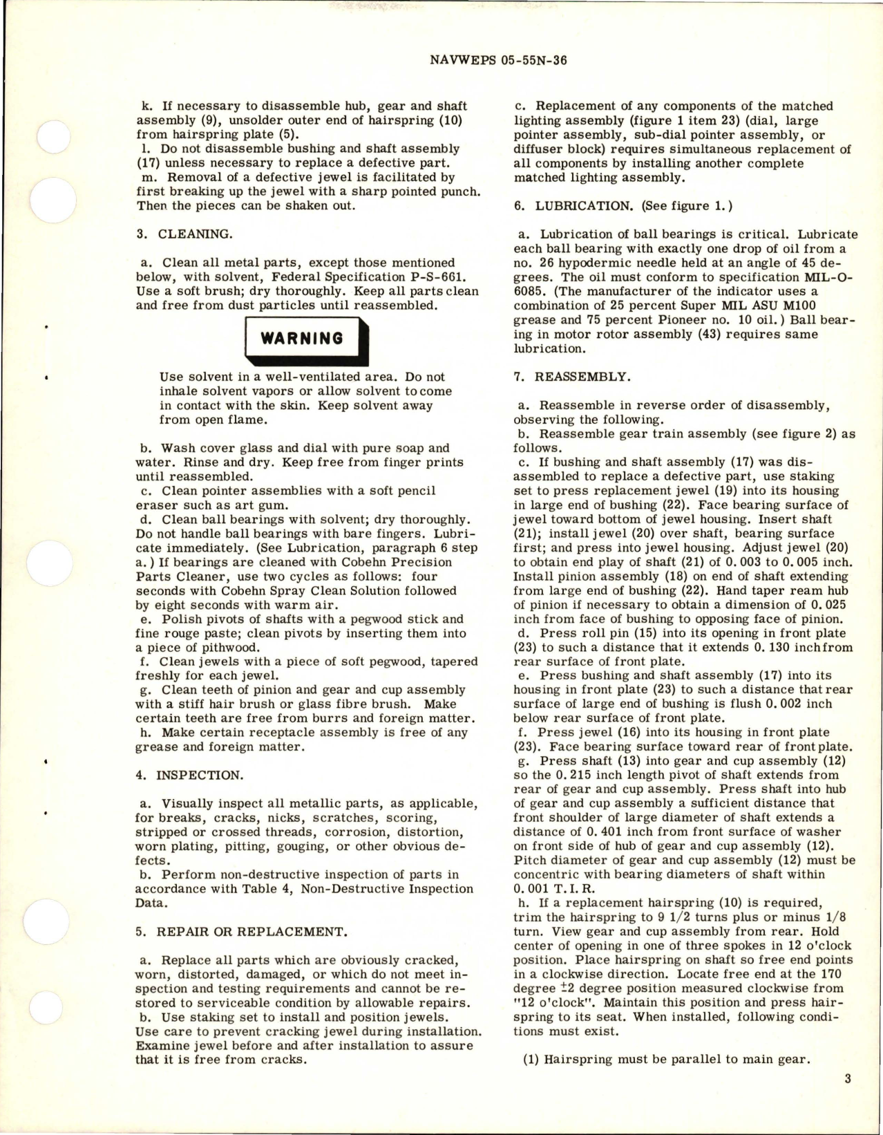 Sample page 5 from AirCorps Library document: Overhaul Instructions with Parts Catalog for Electrical Tachometer Indicator - Part 34101-C1E-7-1C1 - Type ERU-5/A