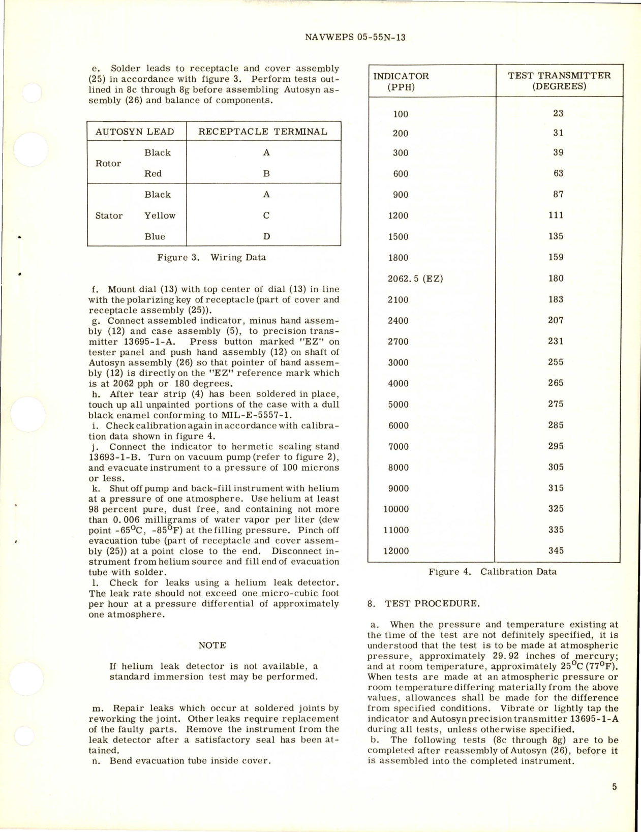 Sample page 5 from AirCorps Library document: Overhaul Instructions with Parts Breakdown for Fuel Flow Indicator - Type 27300-B16A-1-A1