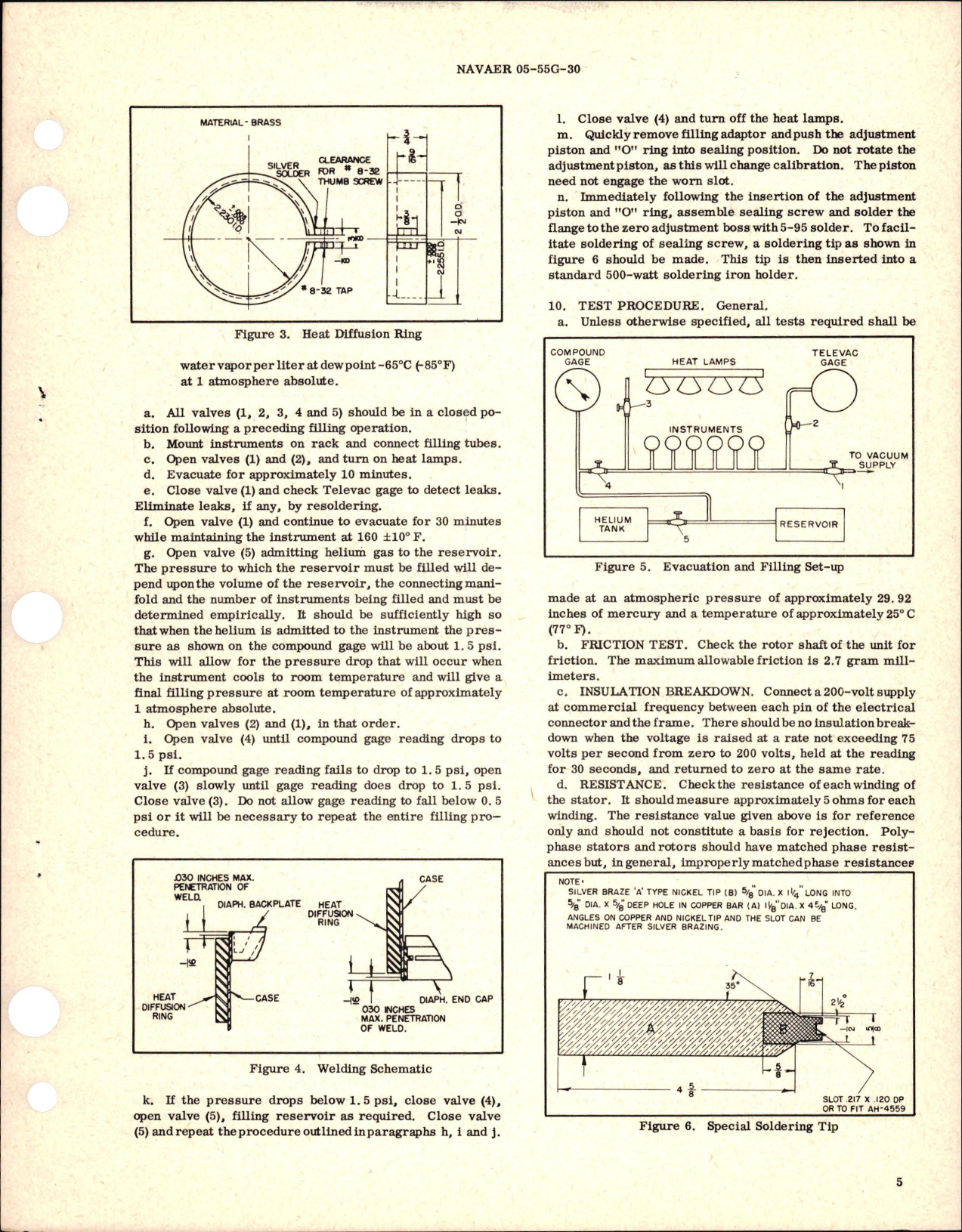 Sample page 5 from AirCorps Library document: Overhaul Instructions with Parts Breakdown for Synchro Style Engine Mounted Oil Pressure Transmitter - Type MH-5 - Part ST-504A 