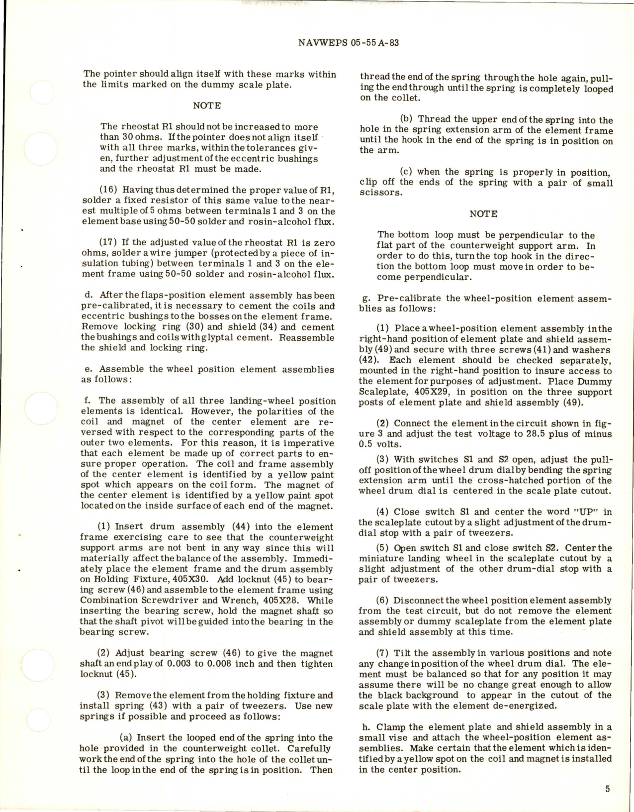 Sample page 7 from AirCorps Library document: Overhaul Instructions with Parts Breakdown for Landing Wheels and Flaps Position Indicator - Models 8DJ26AAB2 and 8DJ26AAN51