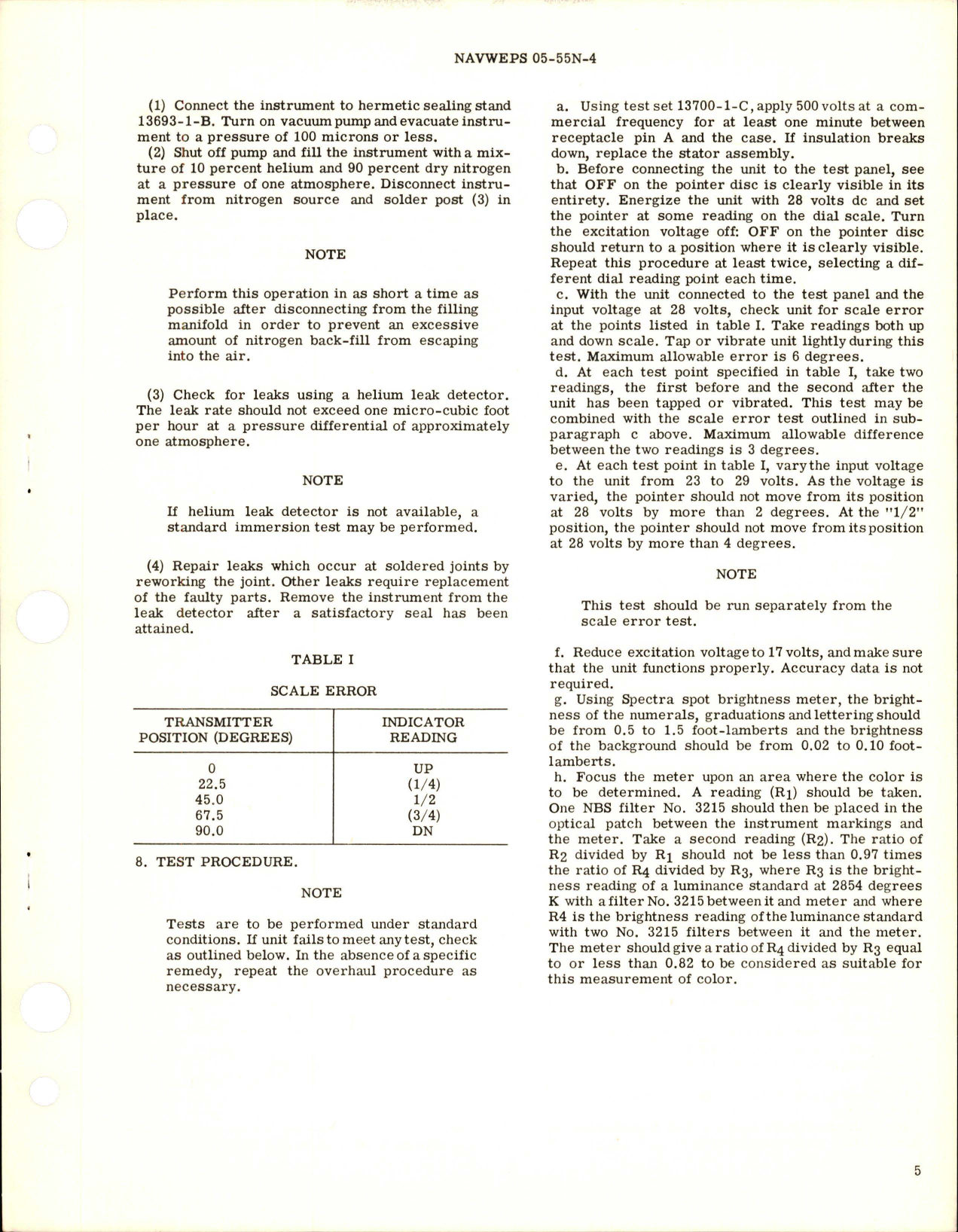 Sample page 5 from AirCorps Library document: Overhaul Instructions with Parts Breakdown for Position Flap Indicator - Type 1300A-C1A-1-A2