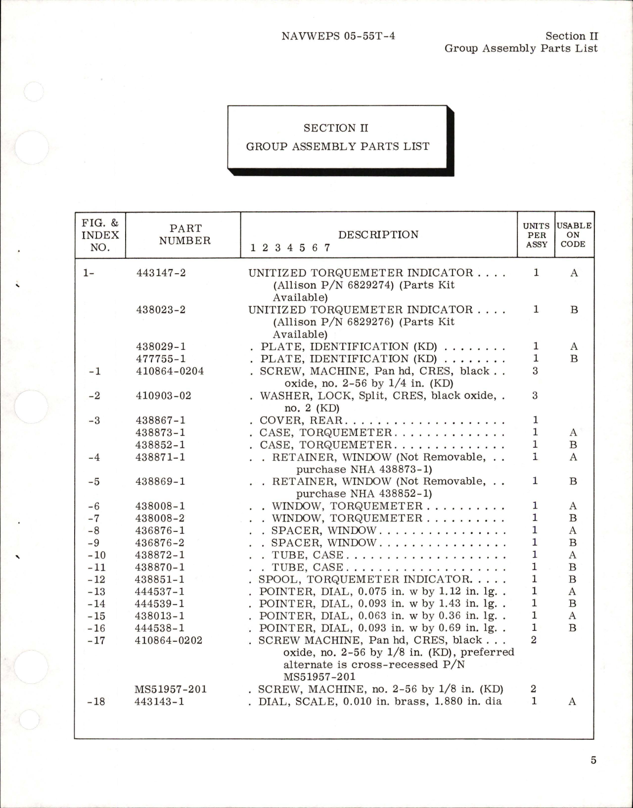 Sample page 7 from AirCorps Library document: Illustrated Parts Breakdown for Unitized Torquemeter Indicator - Parts 682974 and 6829276