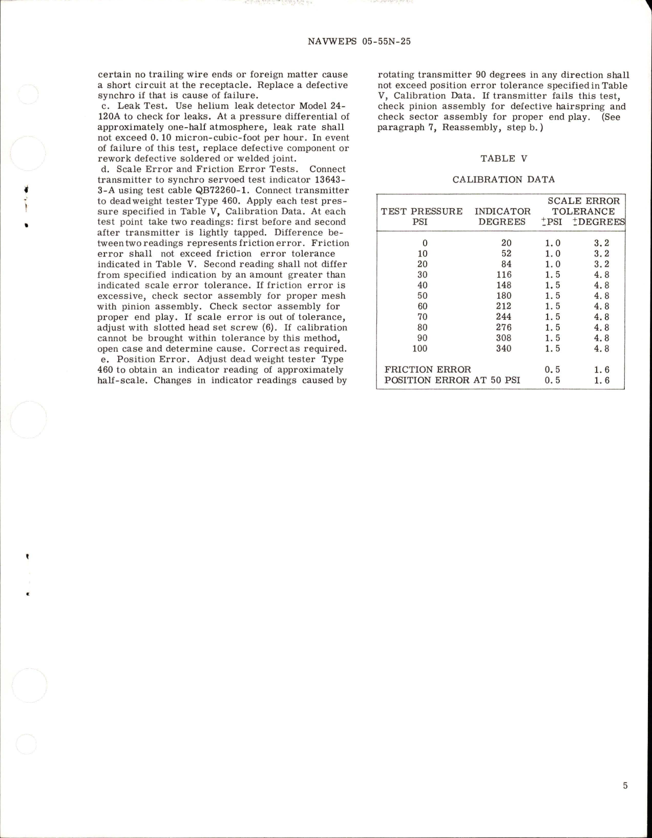 Sample page 5 from AirCorps Library document: Overhaul Instructions with Parts Breakdown for Oil Pressure Transmitter - Parts 7724-30-C5-1 and 7724-30-D5-1